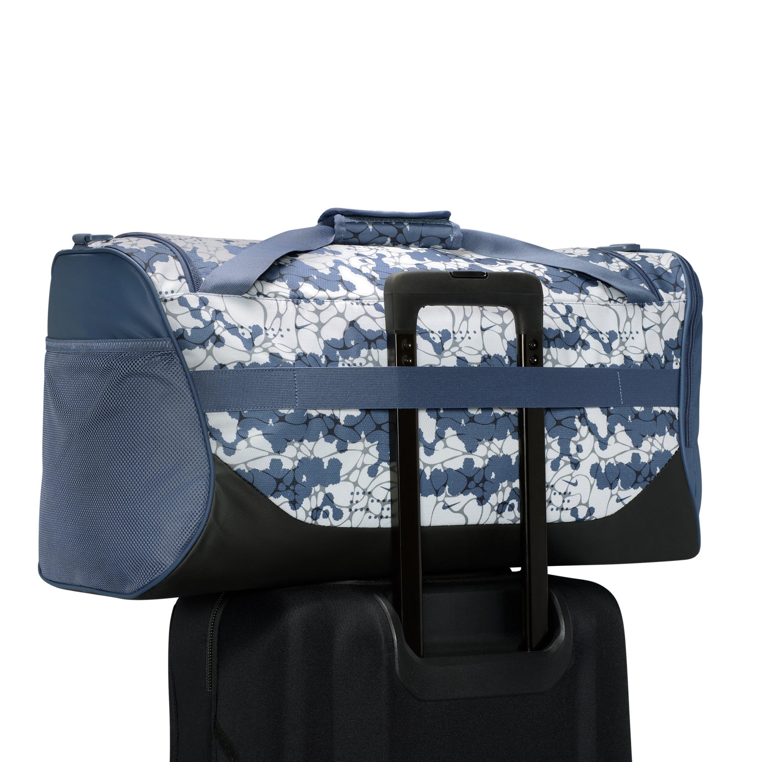 Nike Brasilia Medium All Over Print Training Duffel Bag - Diffused Blue/Black/Black - BLUE/BLACK/BLACK Thumbnail View 6