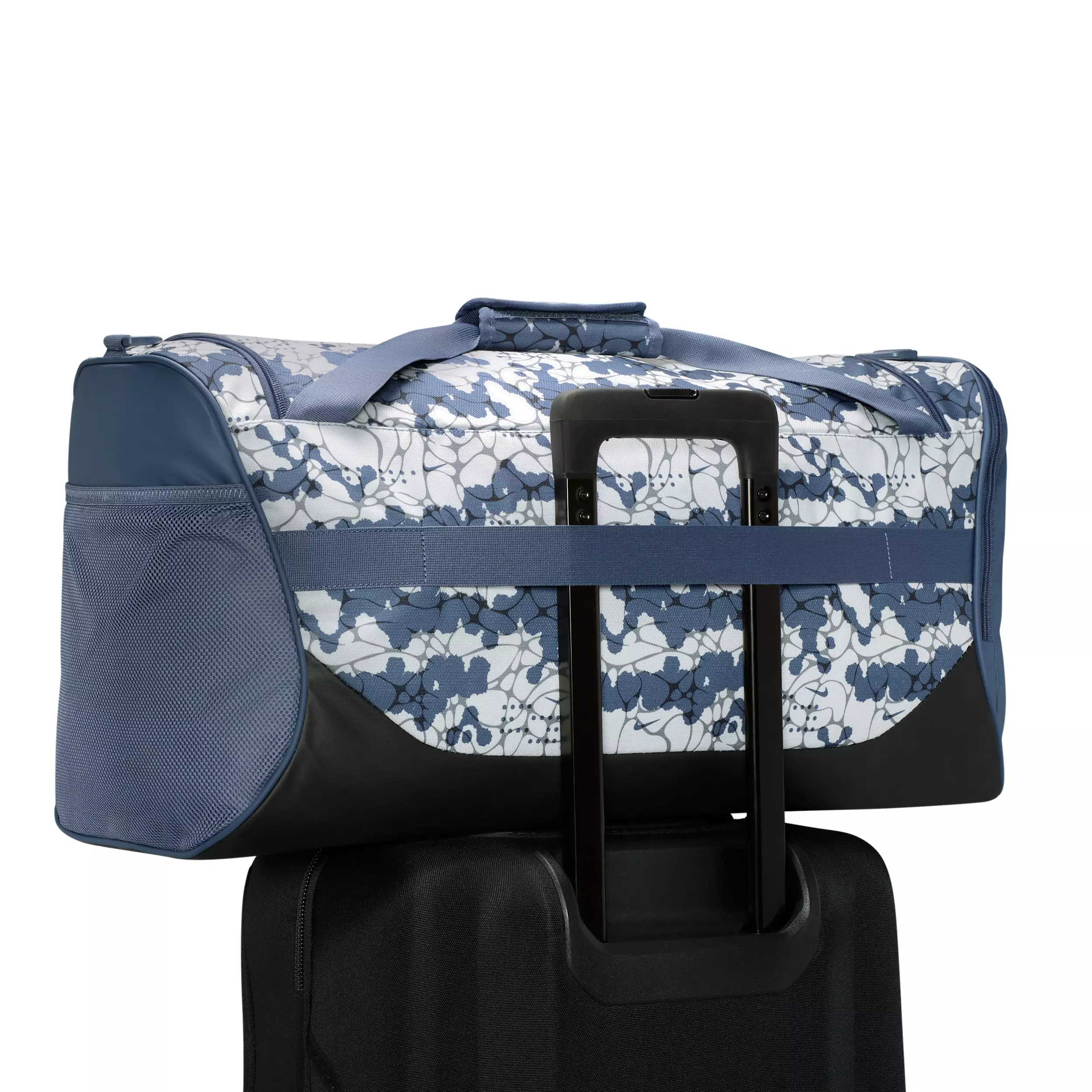 Nike Brasilia Medium All Over Print Training Duffel Bag - Diffused Blue/Black/Black - BLUE/BLACK/BLACK