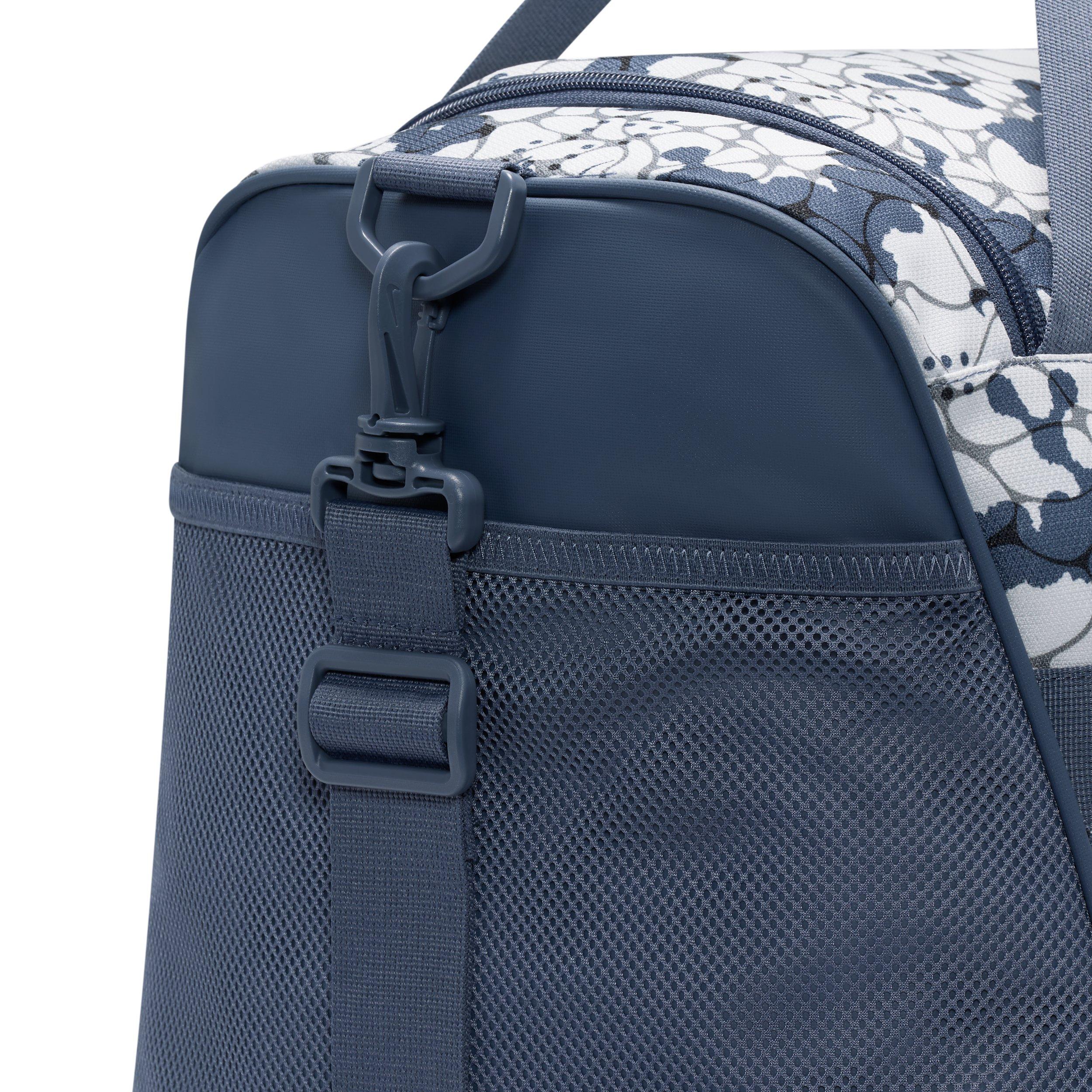 Nike Brasilia Medium All Over Print Training Duffel Bag - Diffused Blue/Black/Black - BLUE/BLACK/BLACK Thumbnail View 7