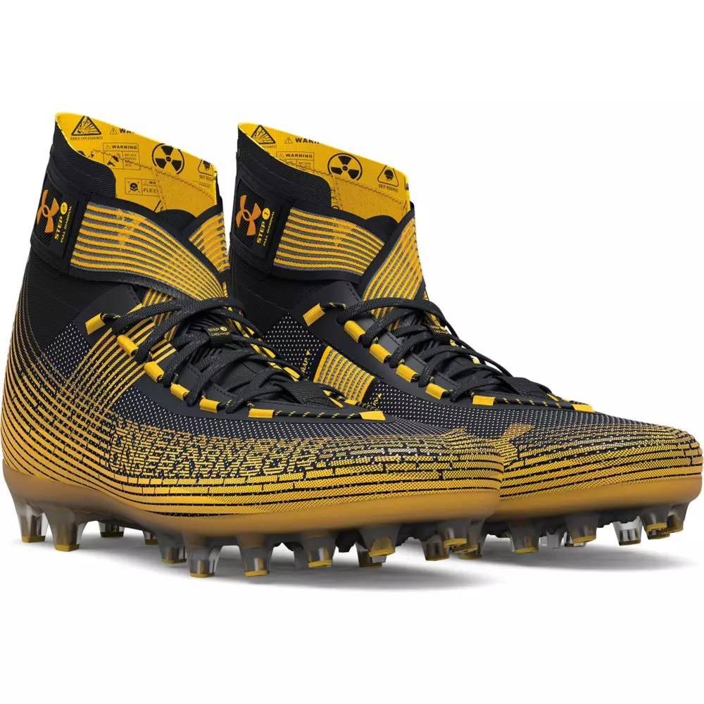 Under Armour Highlight MC "Black/Steeltown Gold" Men's Football Cleat - BLACK/GOLD