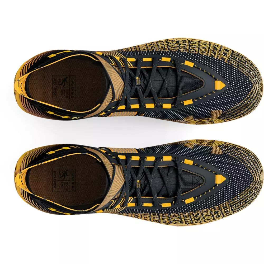 Under Armour Highlight MC "Black/Steeltown Gold" Men's Football Cleat - BLACK/GOLD