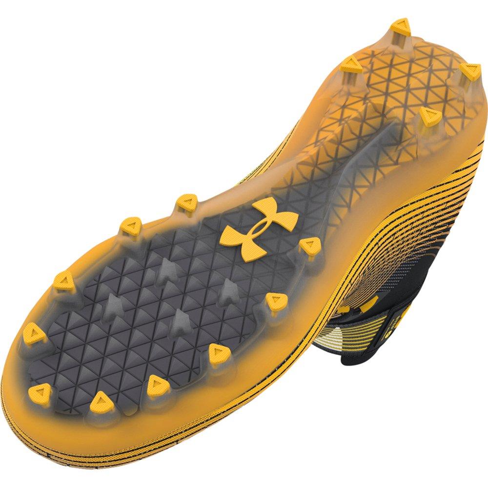 Under Armour Highlight MC "Black/Steeltown Gold" Men's Football Cleat - BLACK/GOLD Thumbnail View 6