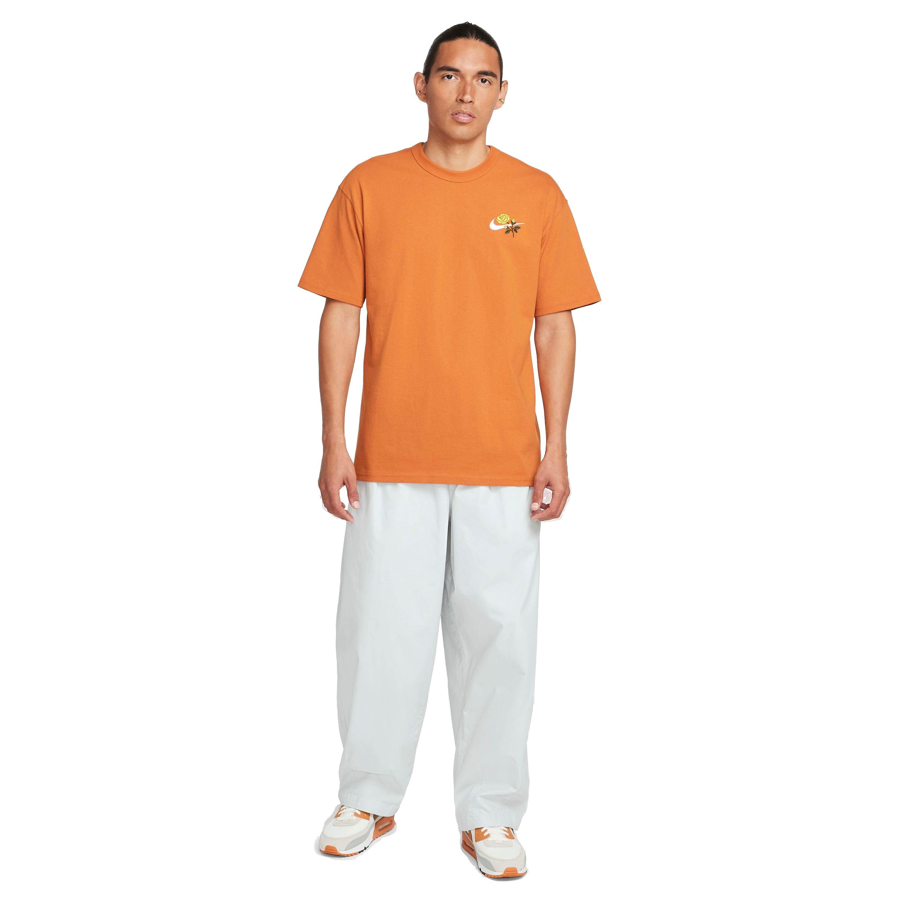 Nike Men's Sportswear Max90 T-Shirt - ORANGE Thumbnail View 5