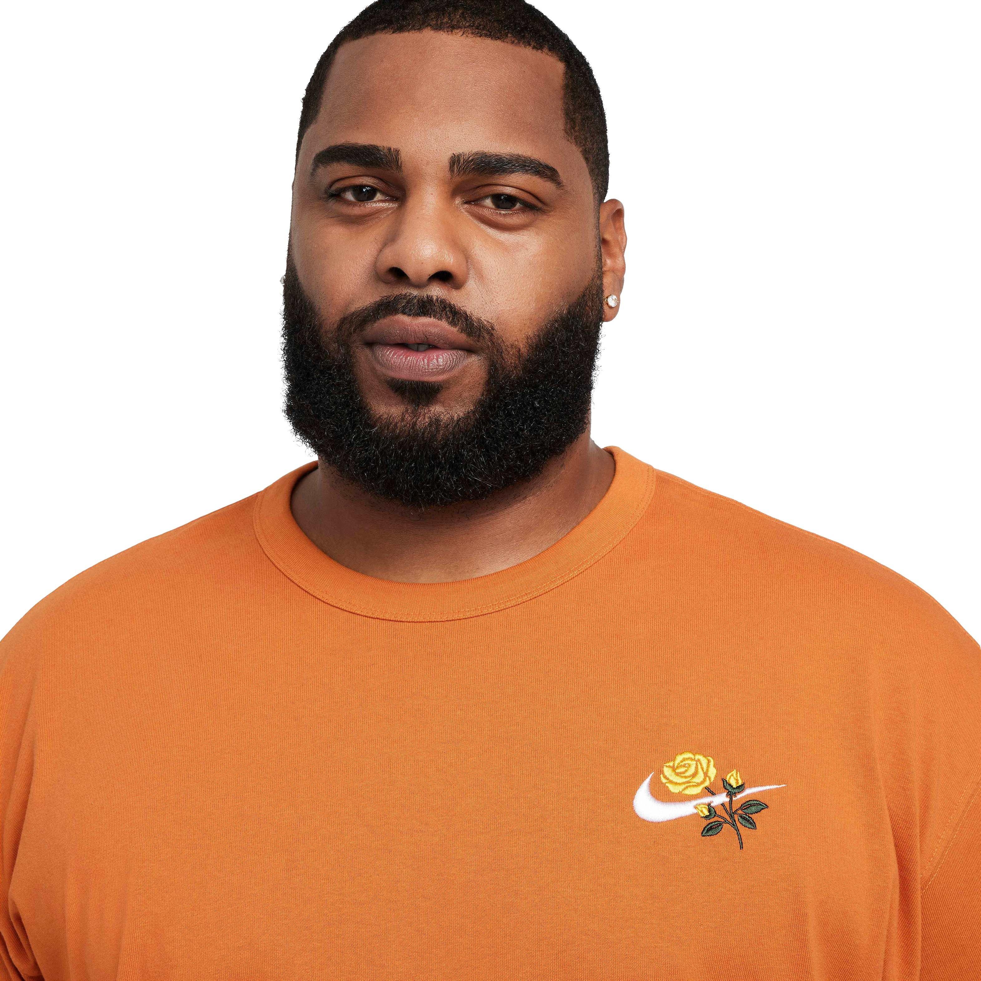 Nike Men's Sportswear Max90 T-Shirt - ORANGE Thumbnail View 8