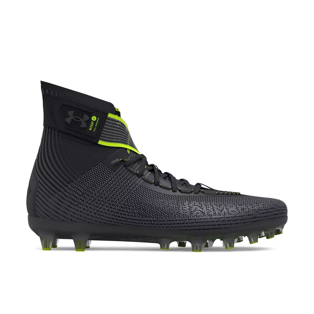 Under Armour Highlight MC "Black/Jet Grey" Men's Football Cleat - BLACK/GREY