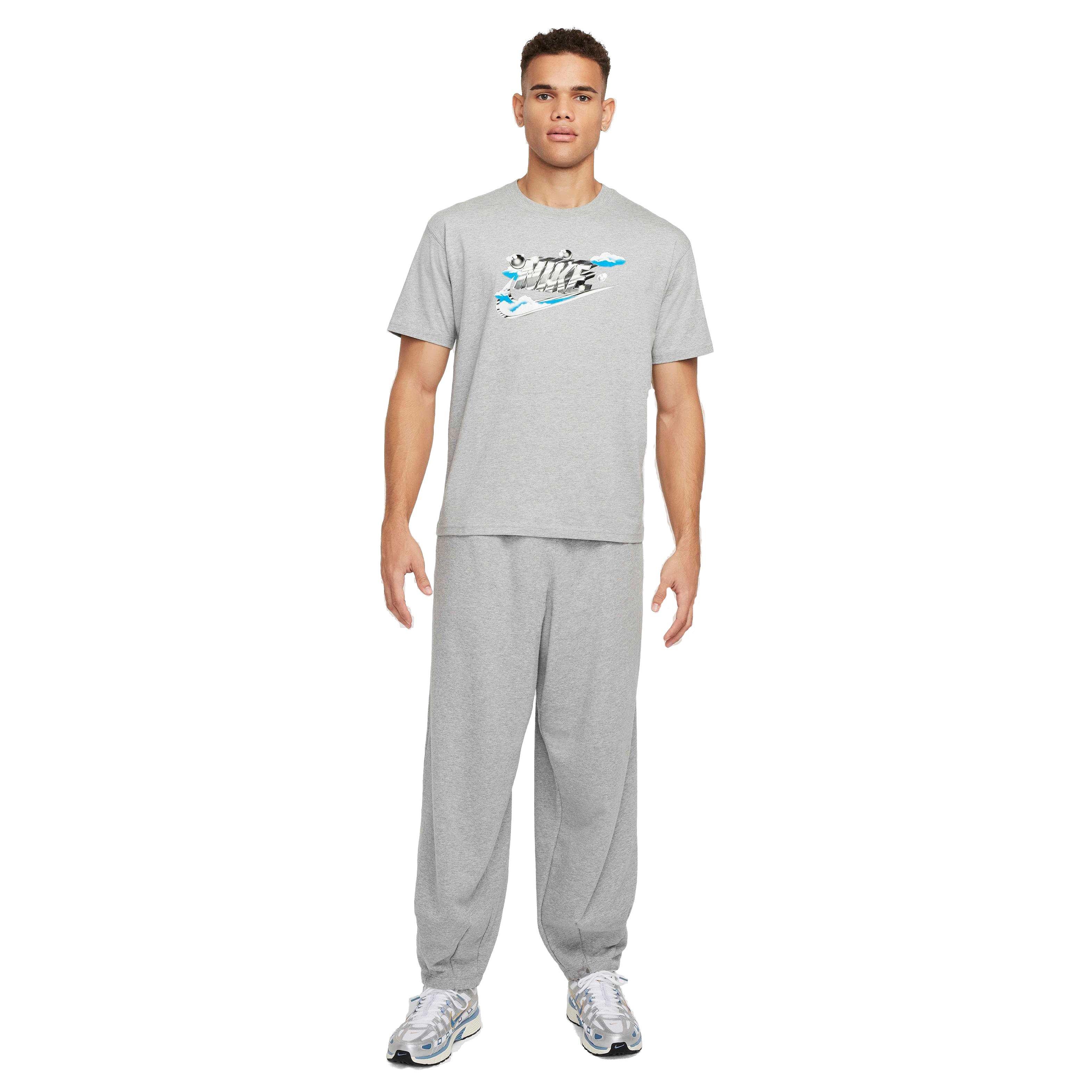 Nike Men's Sportswear Max90 Clouds T-Shirt - DK GREY Thumbnail View 5