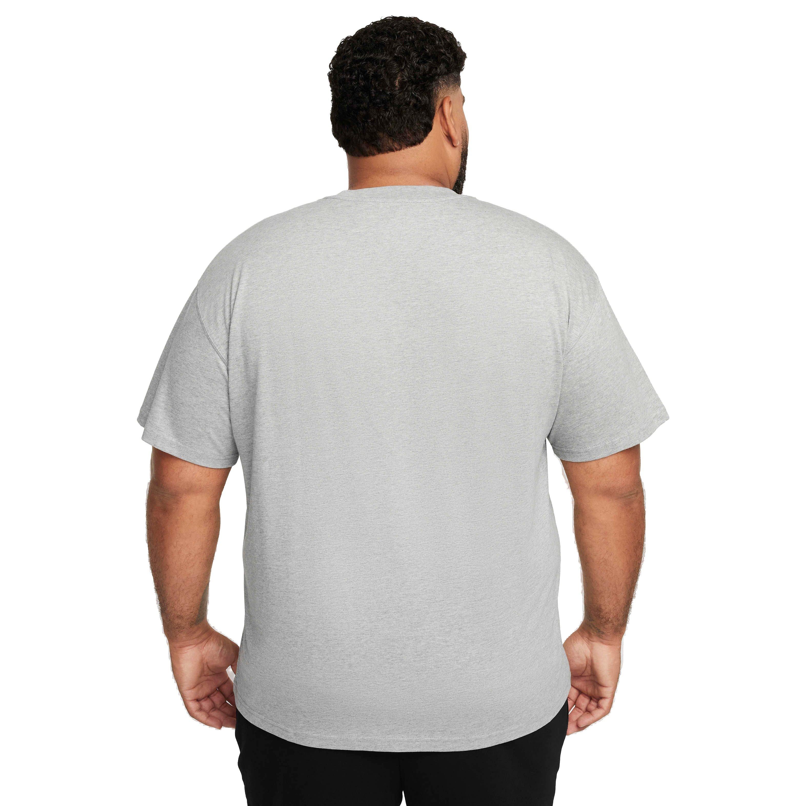 Nike Men's Sportswear Max90 Clouds T-Shirt - DK GREY Thumbnail View 7