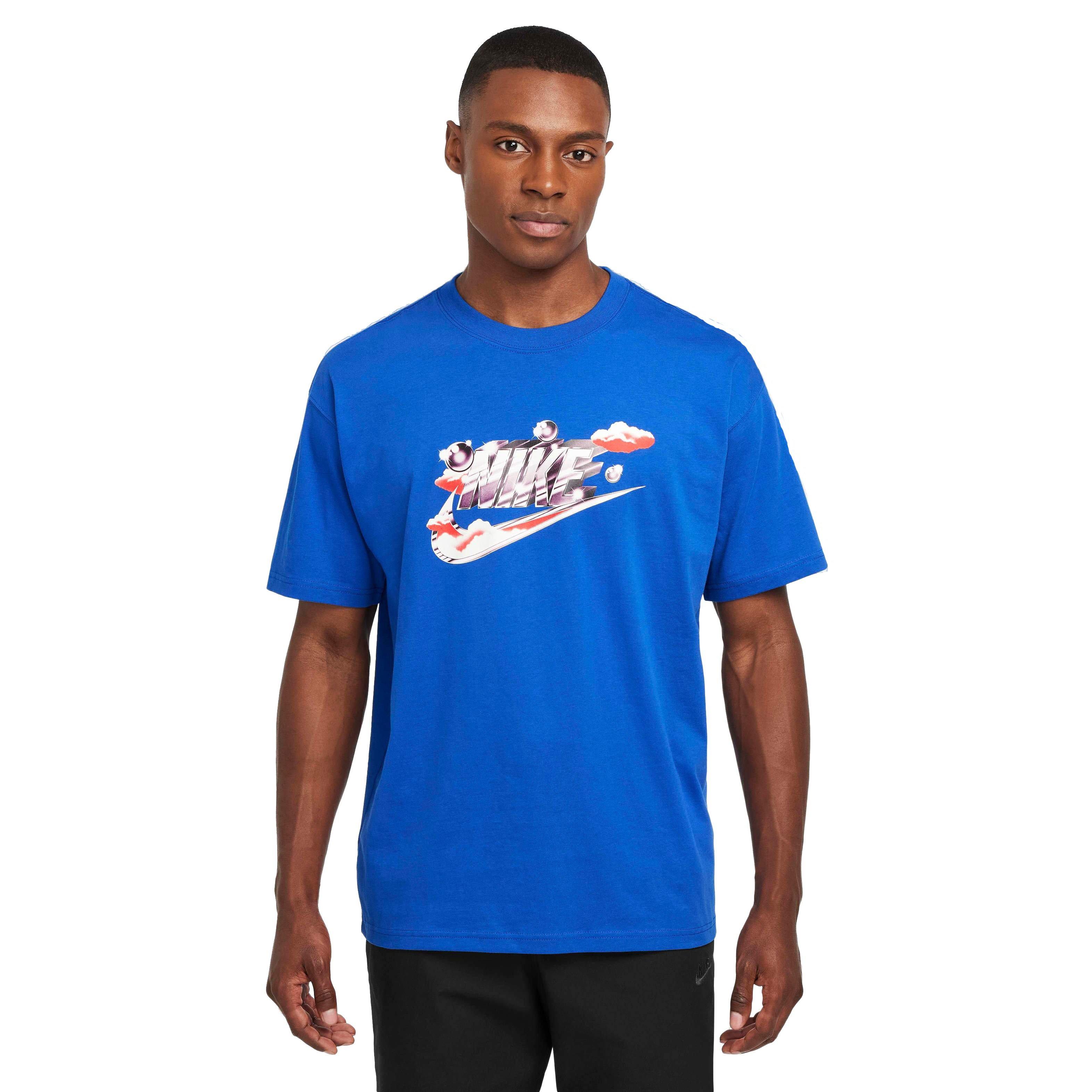 Nike Men's Sportswear Max90 Clouds T-Shirt - ROYAL Thumbnail View 1