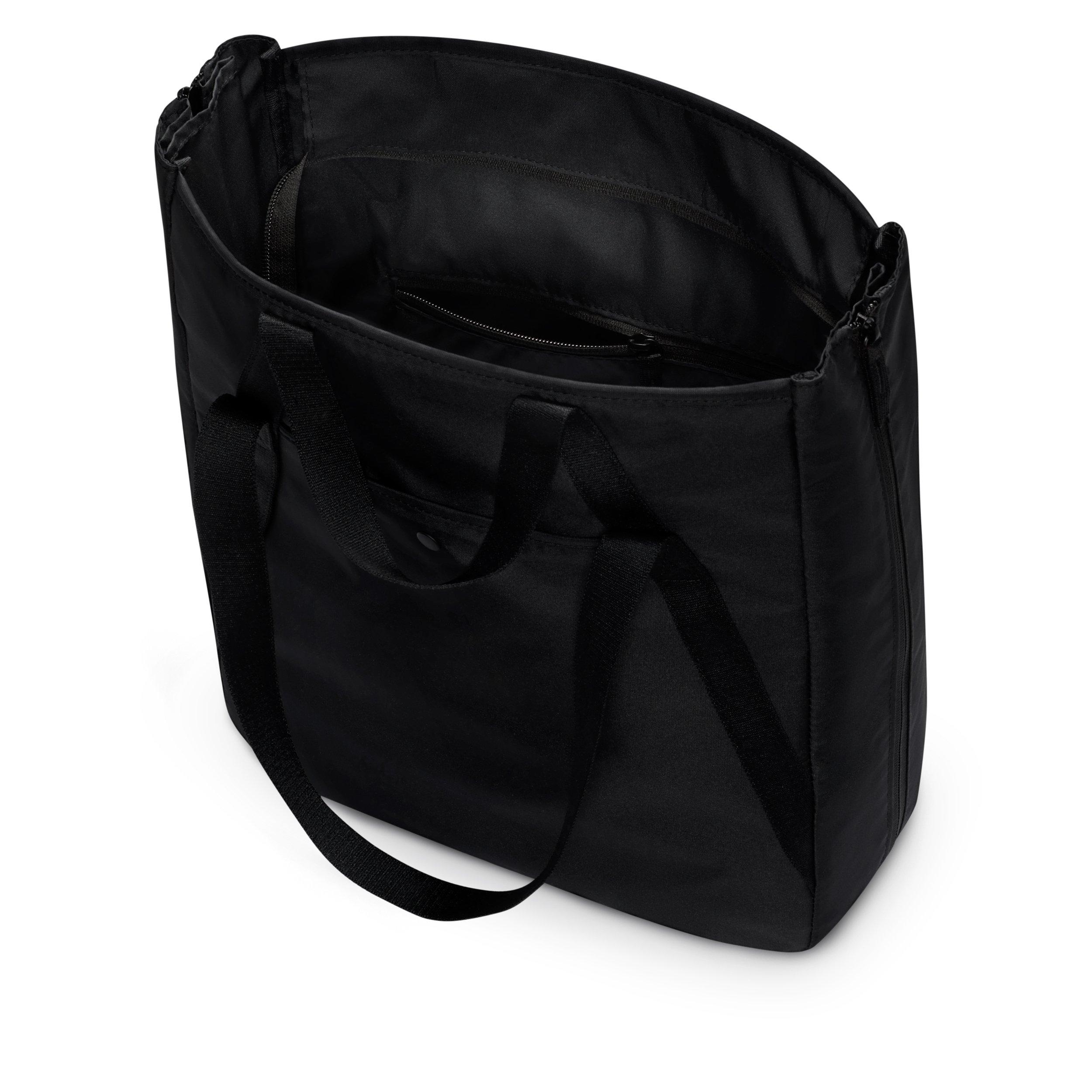Nike Gym 28L Tote - Black/Black/White - BLACK/BLACK/WHITE Thumbnail View 6