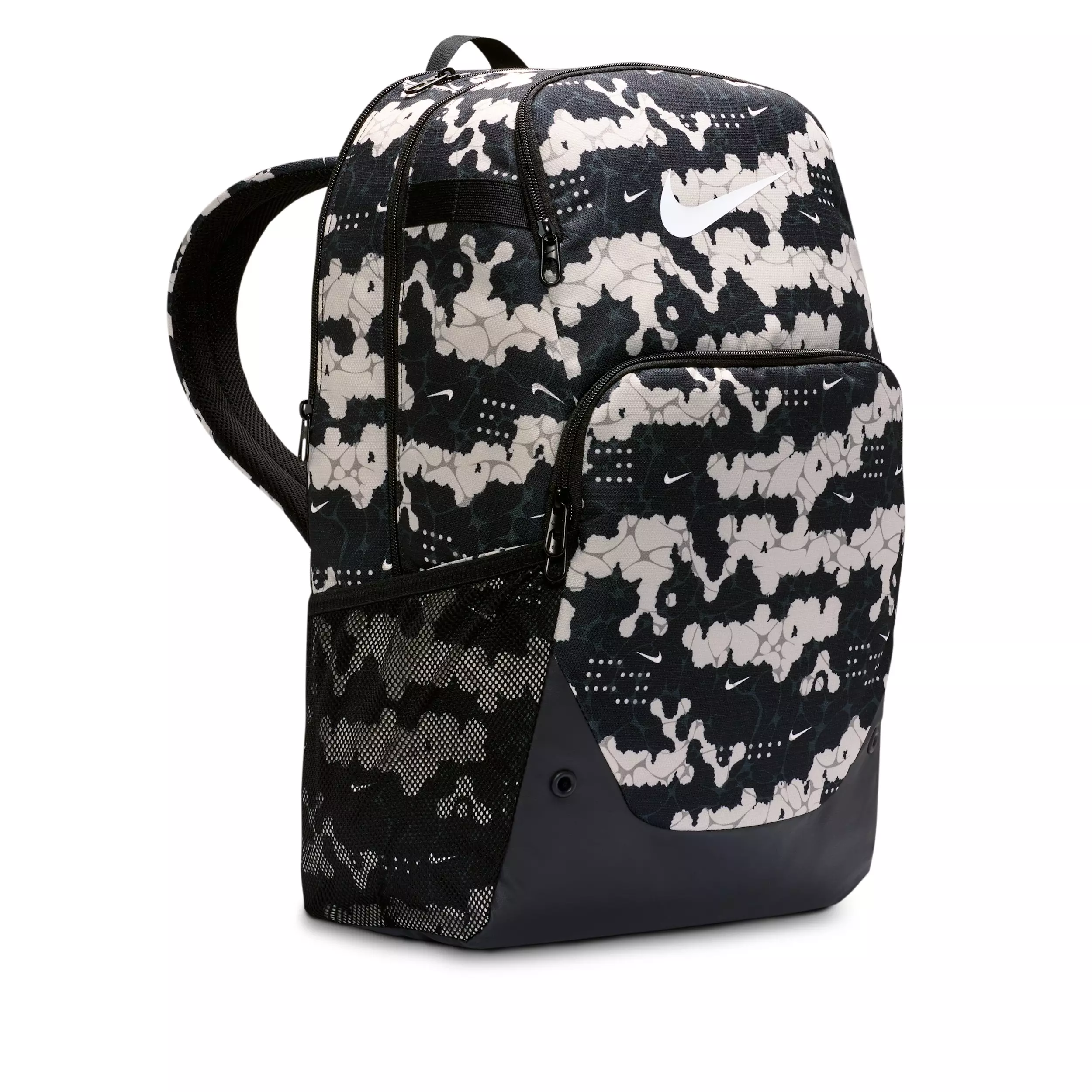 Nike Brasilia Extra Large All Over Print Backpack - Chalk/Black/White - CHALK/BLACK/WHITE