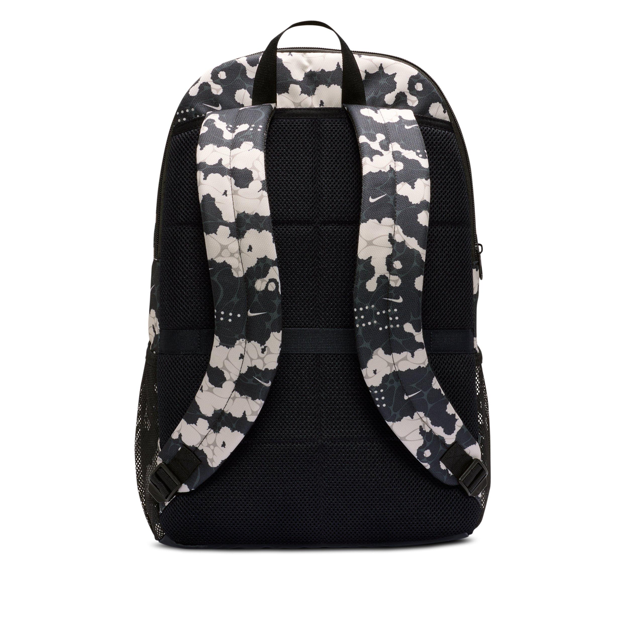 Nike Brasilia Extra Large All Over Print Backpack - Chalk/Black/White - CHALK/BLACK/WHITE Thumbnail View 3