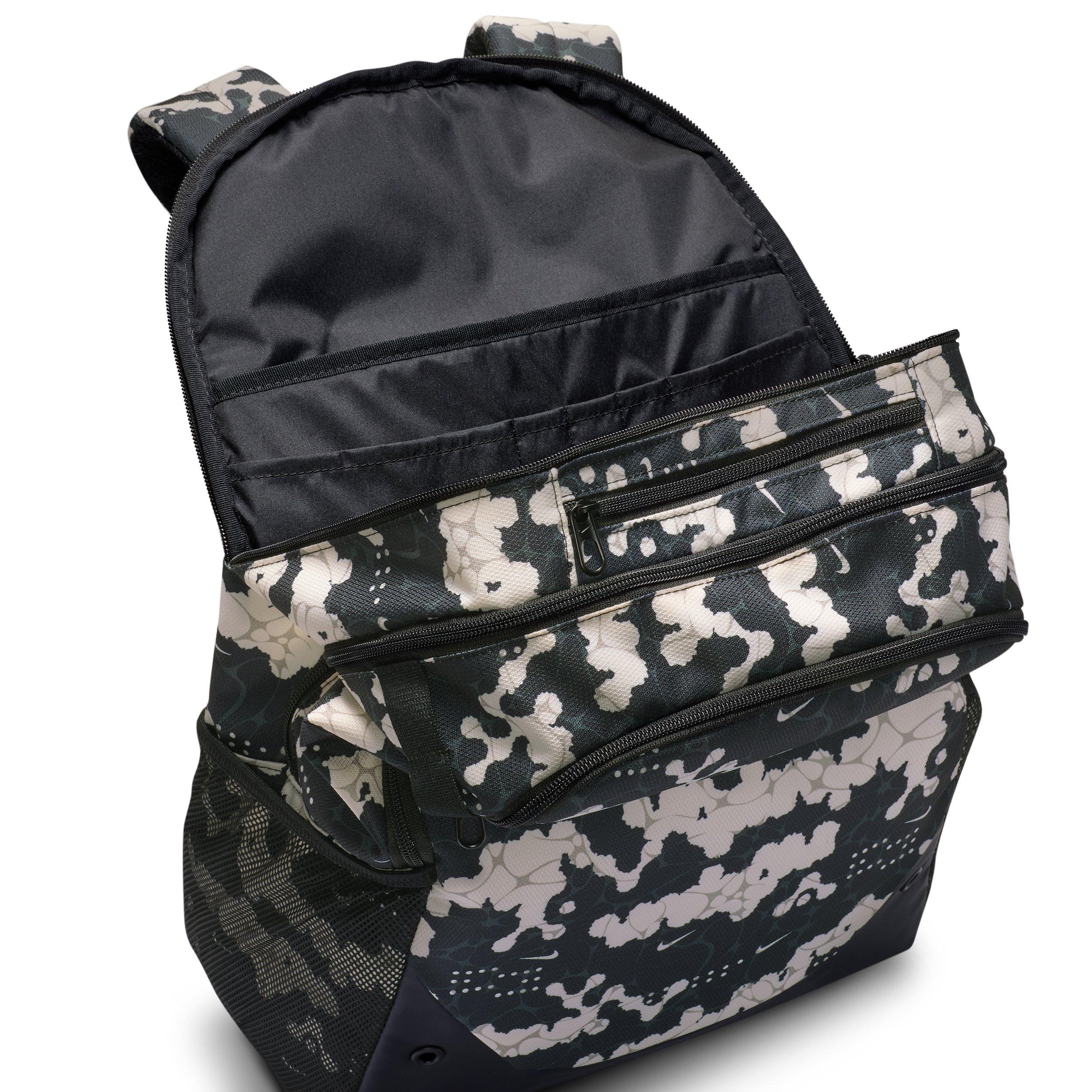 Nike Brasilia Extra Large All Over Print Backpack - Chalk/Black/White - CHALK/BLACK/WHITE Thumbnail View 5
