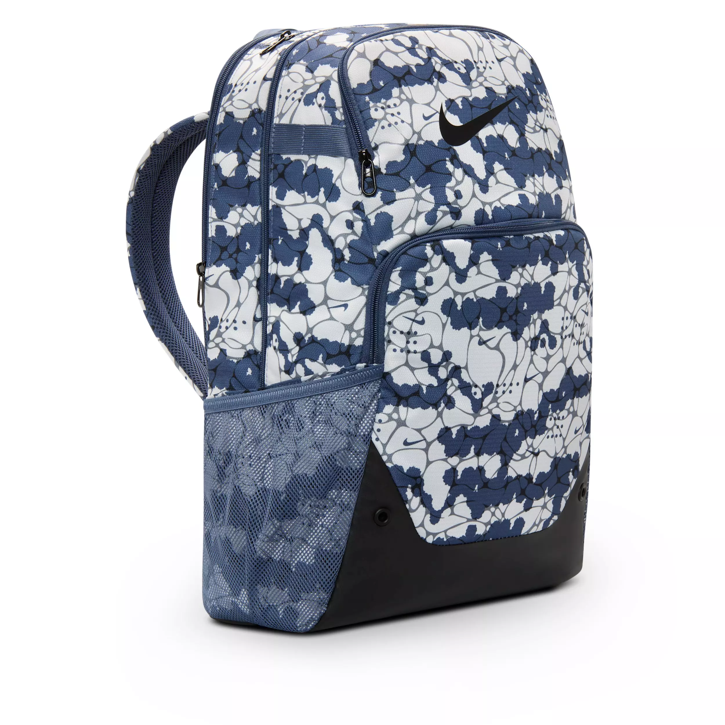 Nike Brasilia Extra Large All Over Print Backpack - Diffused Blue/Black/Black - BLUE/BLACK/BLACK