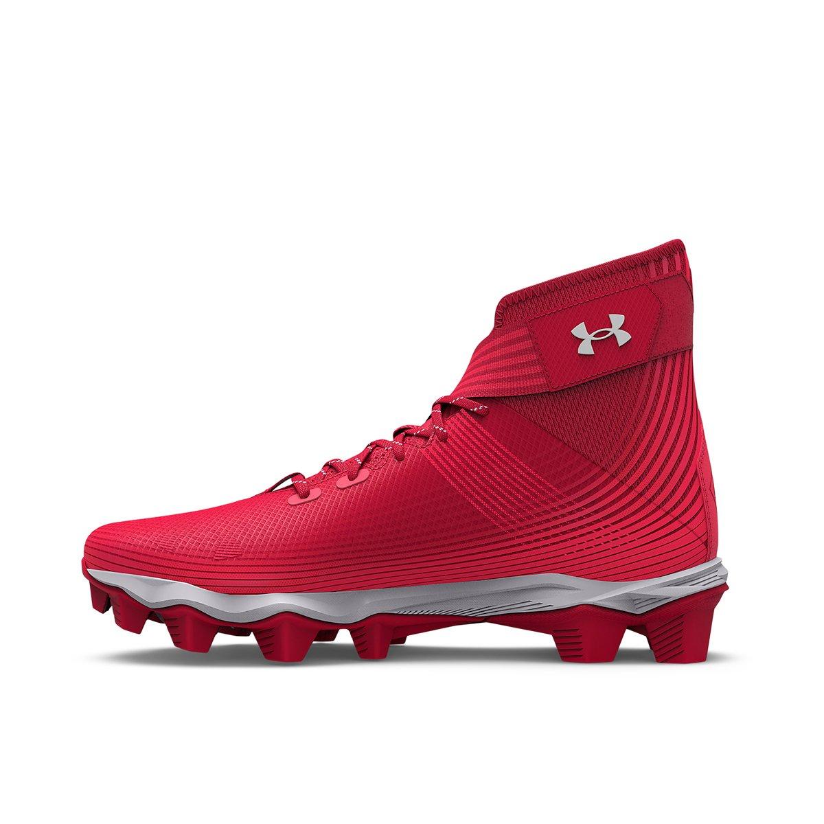 Under armour hotsell cleats red