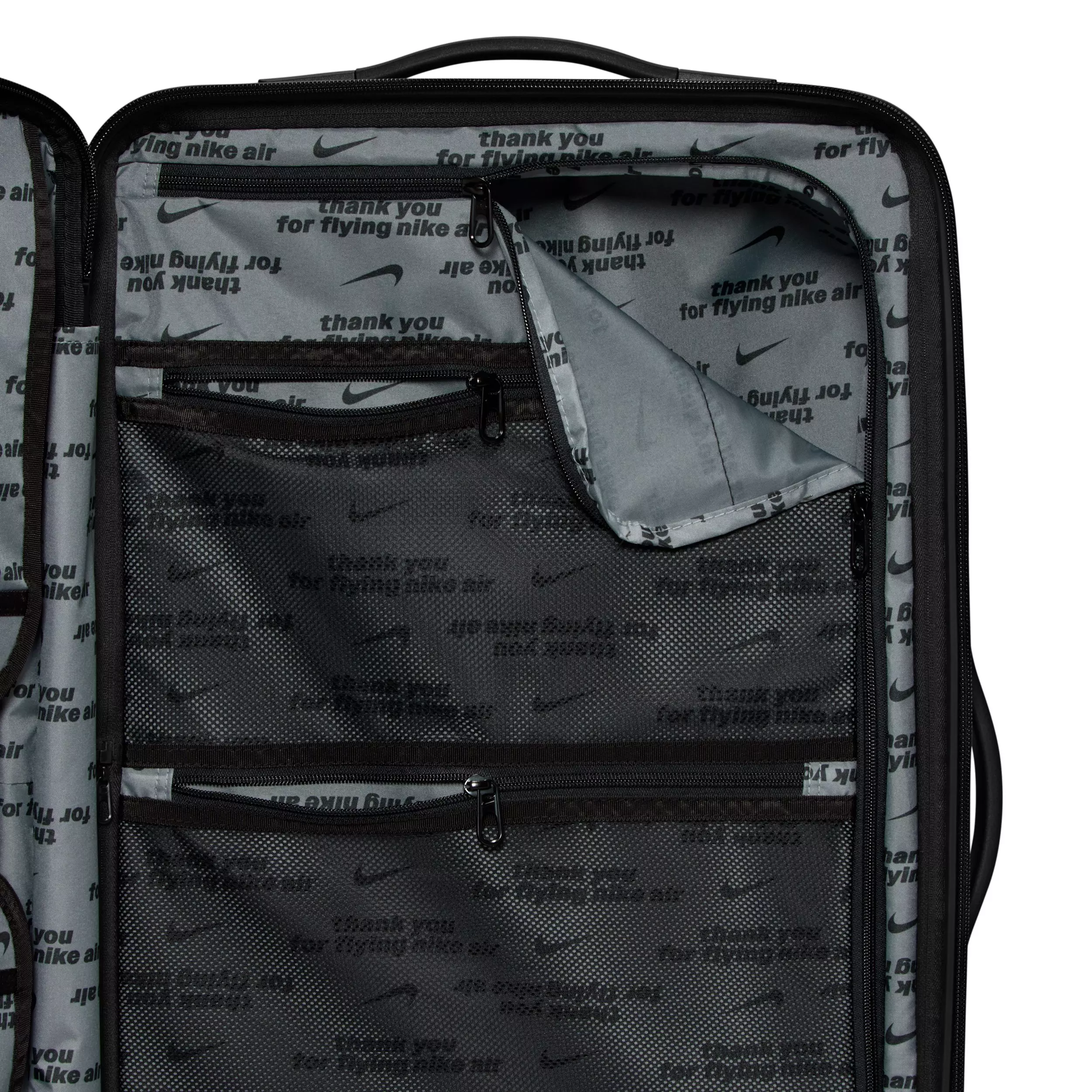 Nike 26" Hardshell Medium Checked Luggage - Black/Black/Black - BLACK/BLACK/BLACK