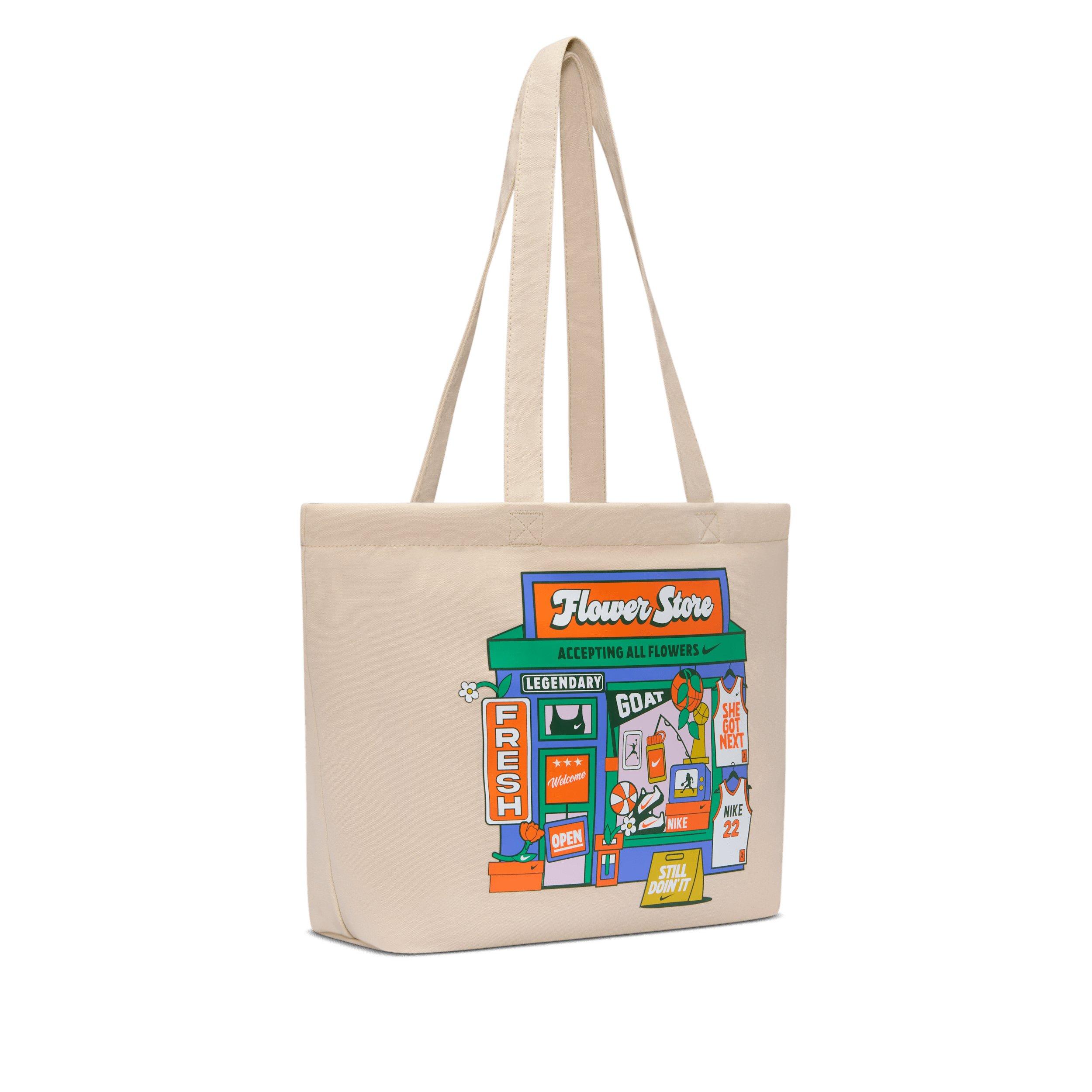 Nike Heritage Tee Graphic Oatmeal/Safety Orange/White Tote