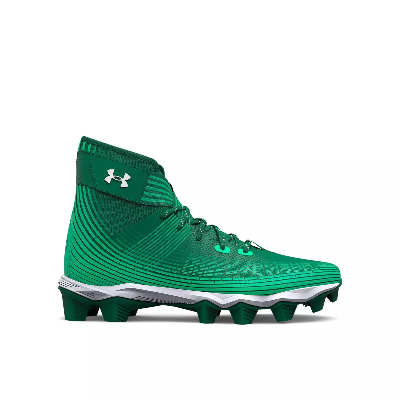 New Men's Size 13 (Women's 14) Molded Cleats Under Armour High Top
