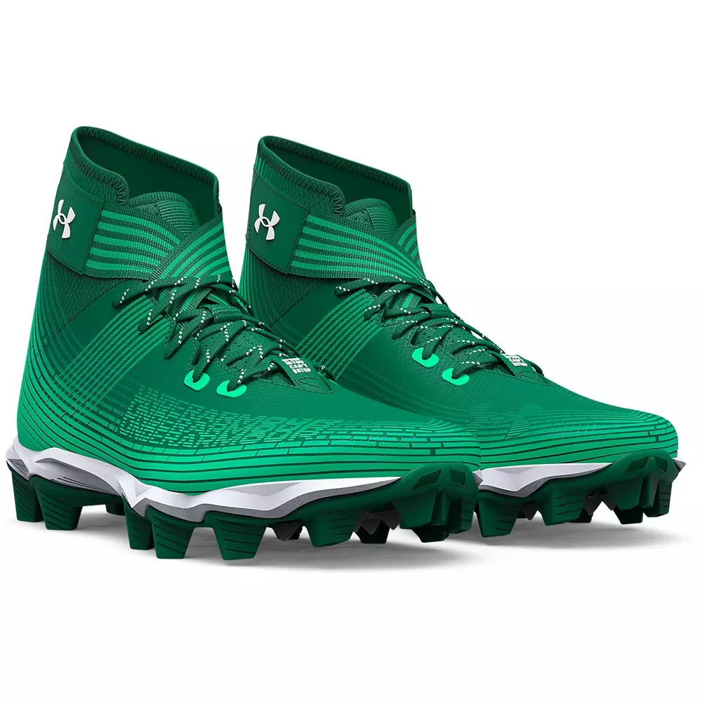 Under Armour Highlight Franchise Jr. "Classic Green/Vapor Green" Grade School Boys' Football Cleat - GREEN/GREEN