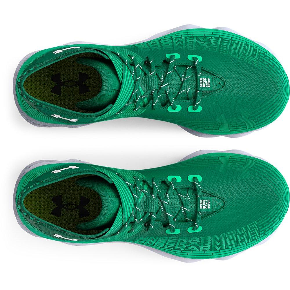 Under Armour Highlight Franchise Jr. "Classic Green/Vapor Green" Grade School Boys' Football Cleat - GREEN/GREEN Thumbnail View 5