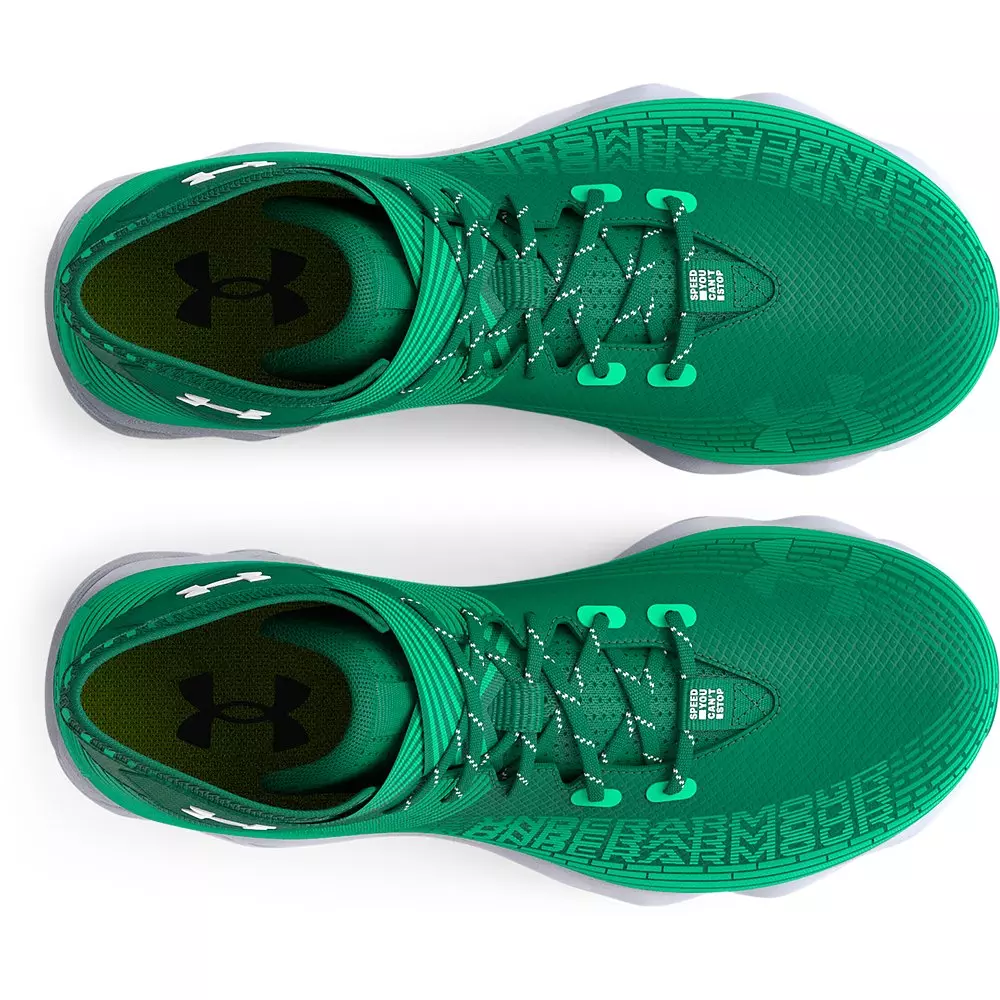 Under Armour Highlight Franchise Jr. "Classic Green/Vapor Green" Grade School Boys' Football Cleat - GREEN/GREEN