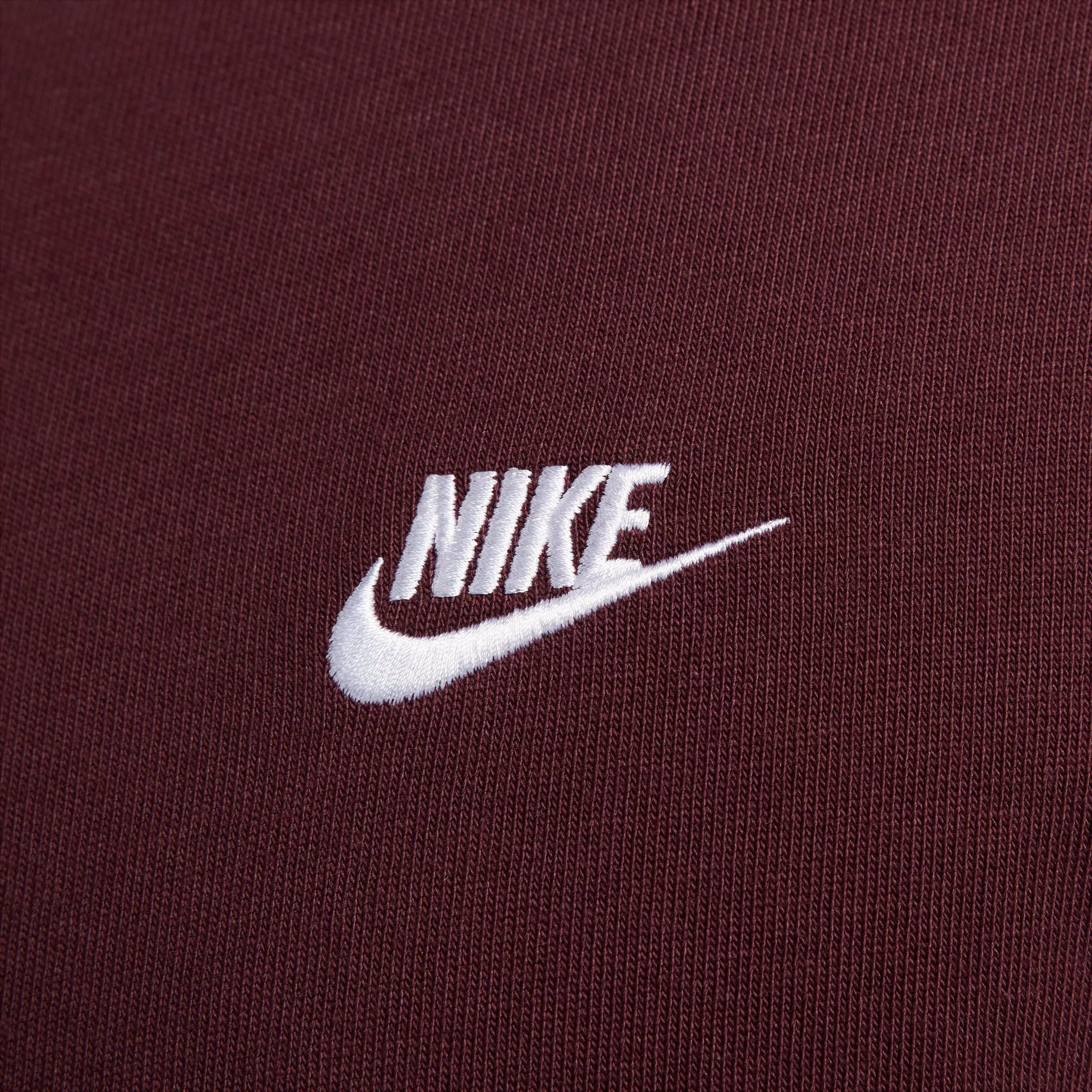Nike Men's Club Knit Jacket - Maroon - MAROON