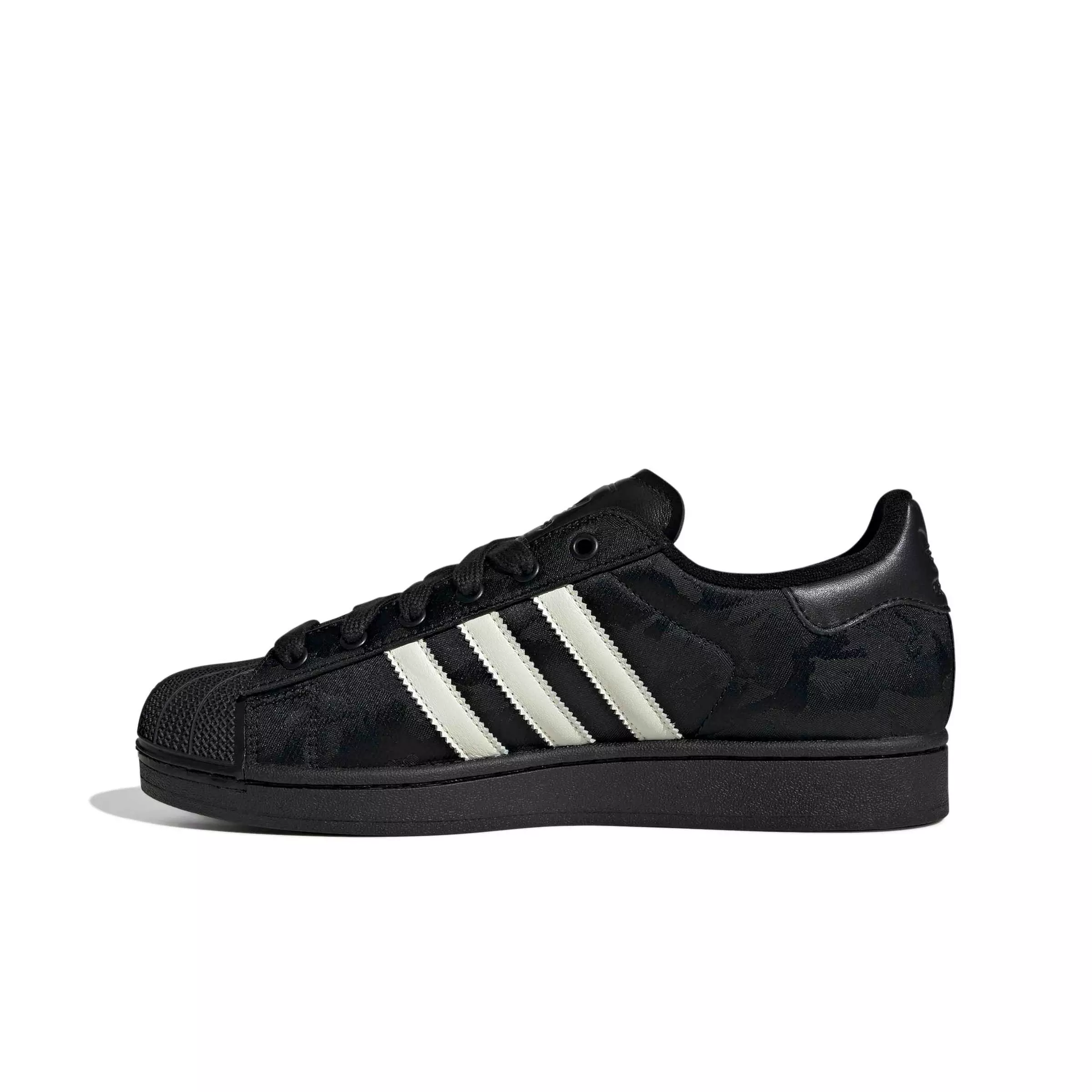 adidas Originals Superstar II "Core Black/Off White/Silver Metallic" Men's Shoe - BLACK/OFF WHITE/SILVER