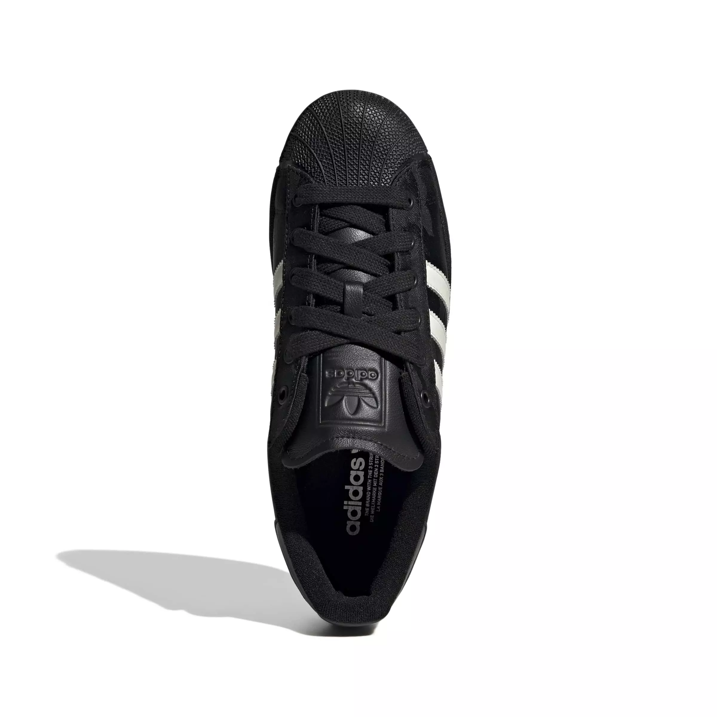 adidas Originals Superstar II "Core Black/Off White/Silver Metallic" Men's Shoe - BLACK/OFF WHITE/SILVER