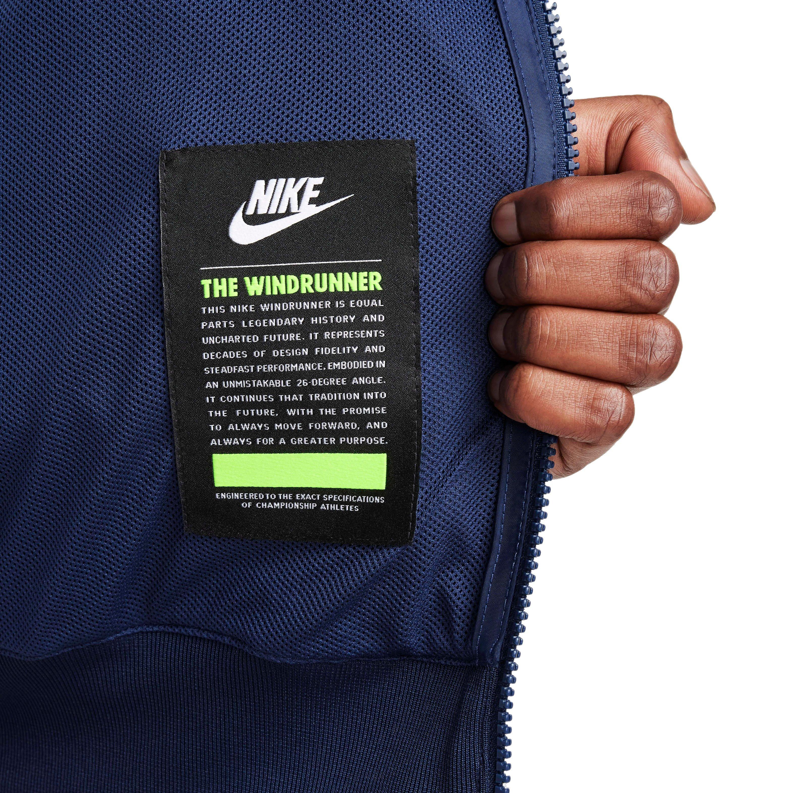 Nike Men's Sportswear Windrunner Hooded Jacket - OBSIDIAN Thumbnail View 6