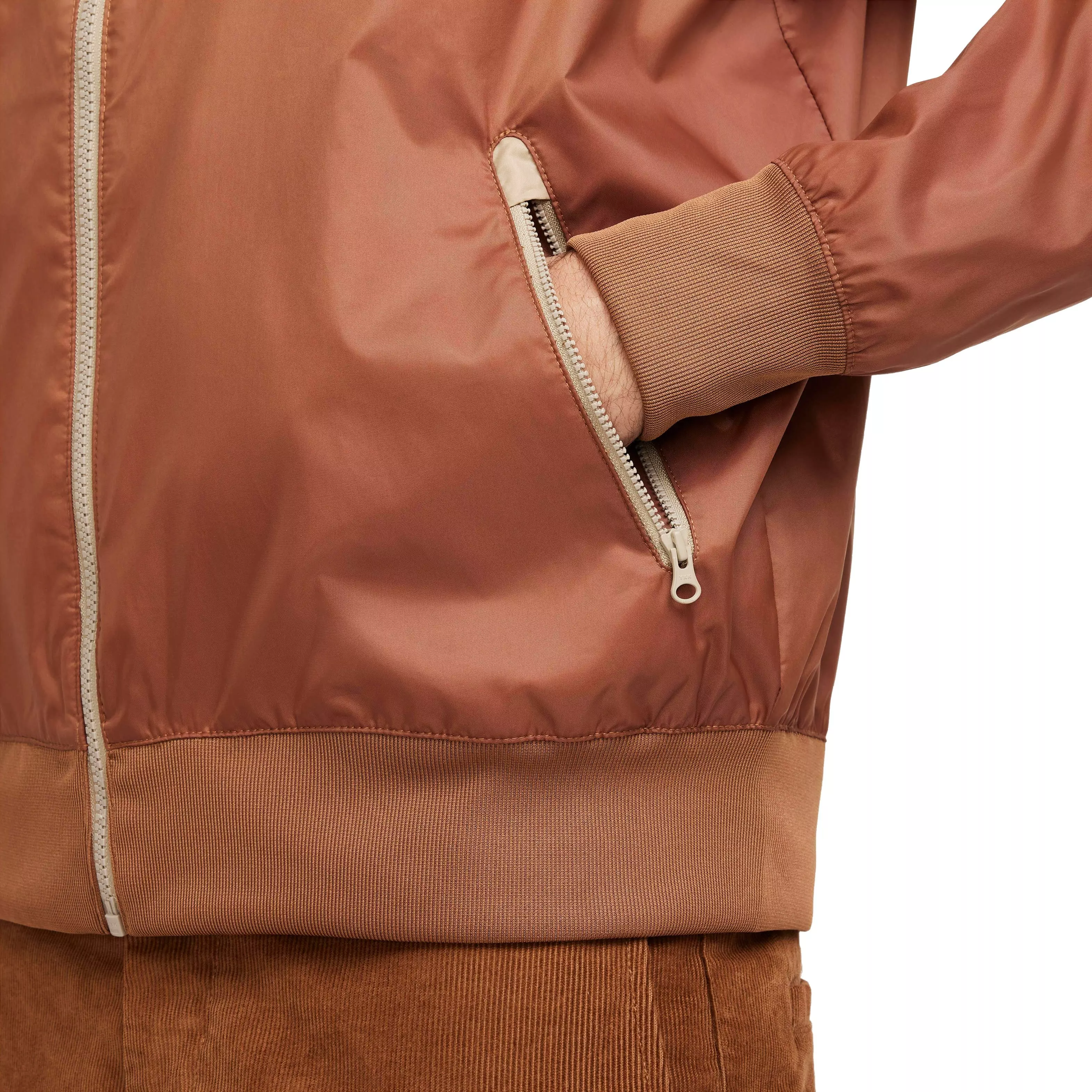 Nike Men's Sportswear Windrunner Hooded Jacket - LT BROWN