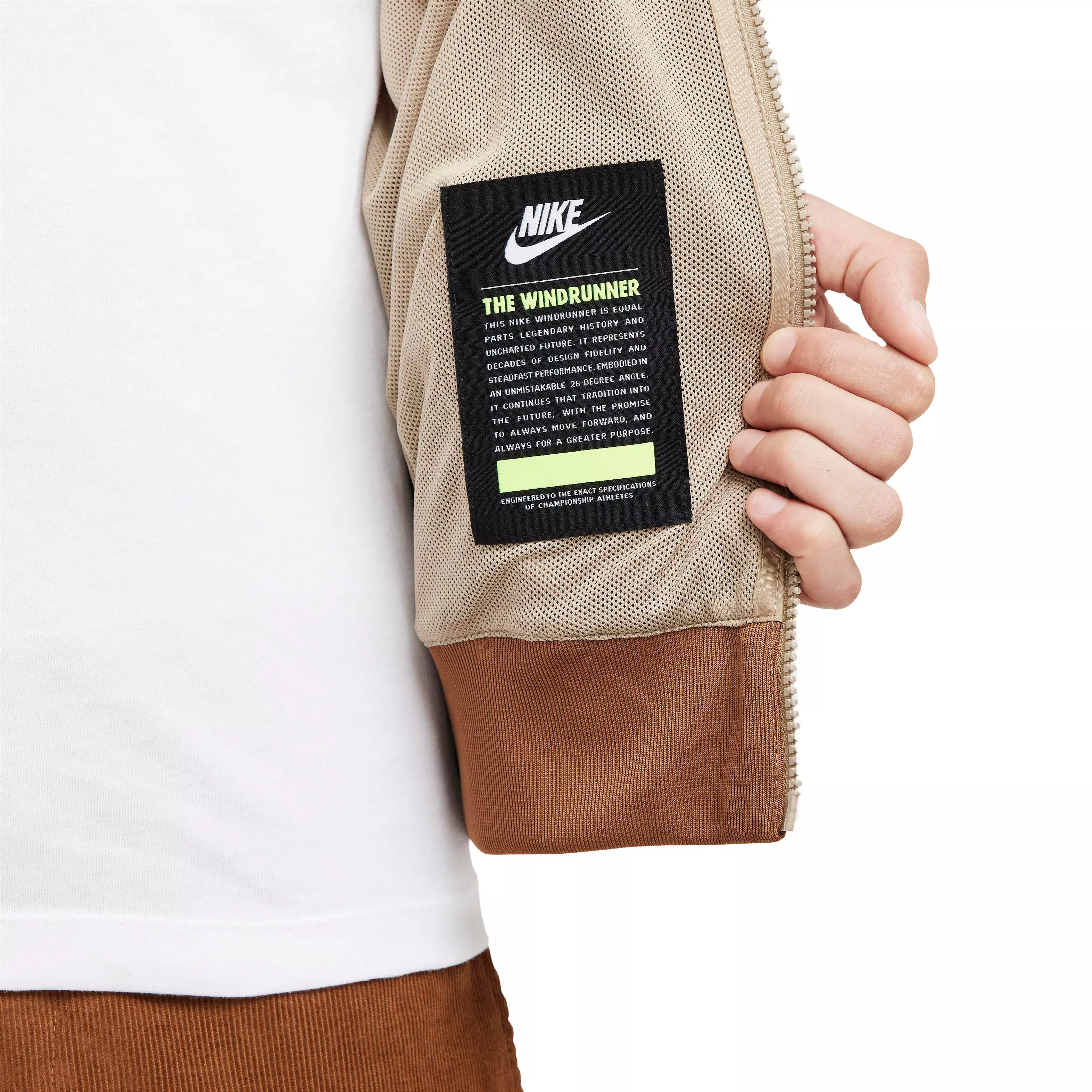 Nike Men's Sportswear Windrunner Hooded Jacket - LT BROWN