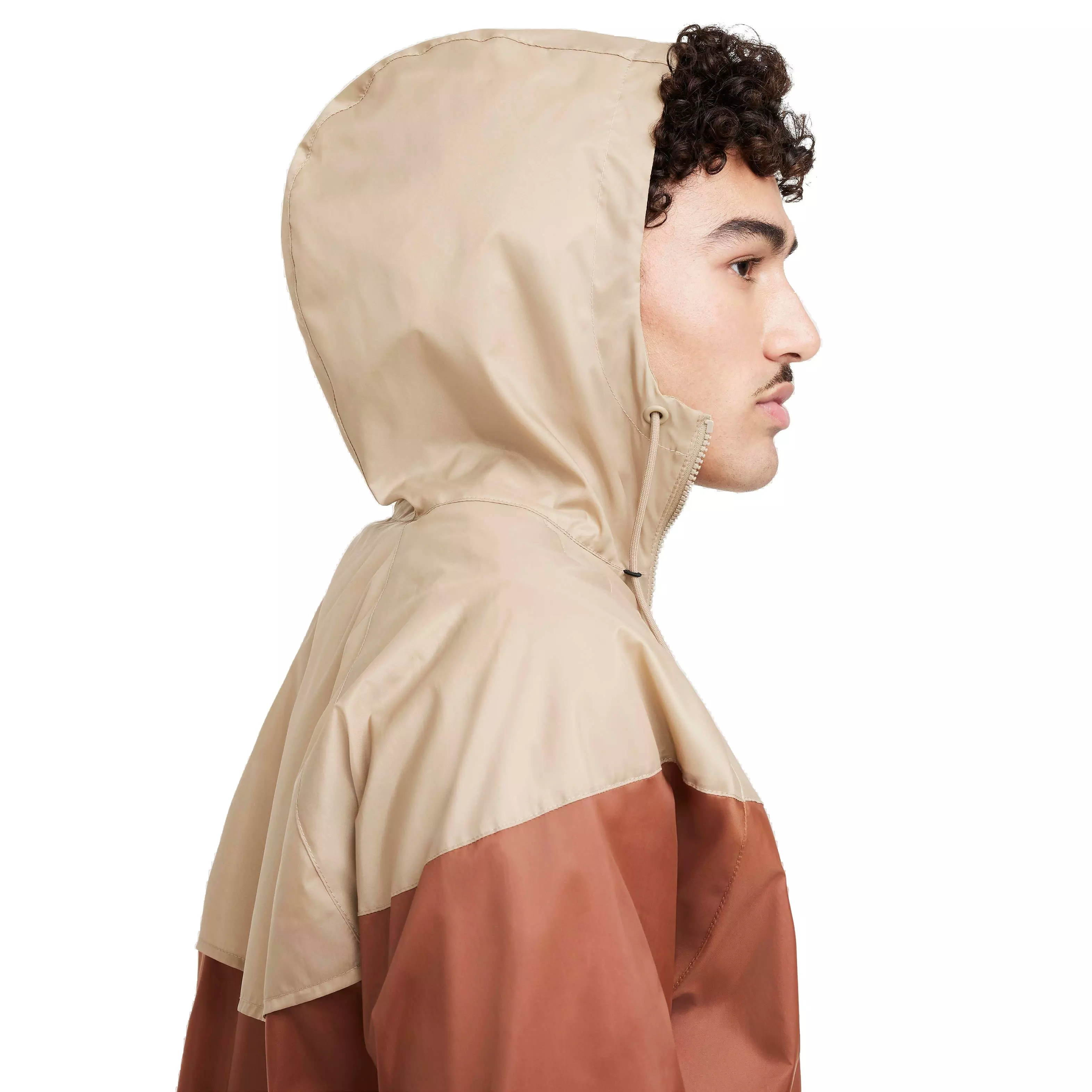 Nike Men's Sportswear Windrunner Hooded Jacket - LT BROWN
