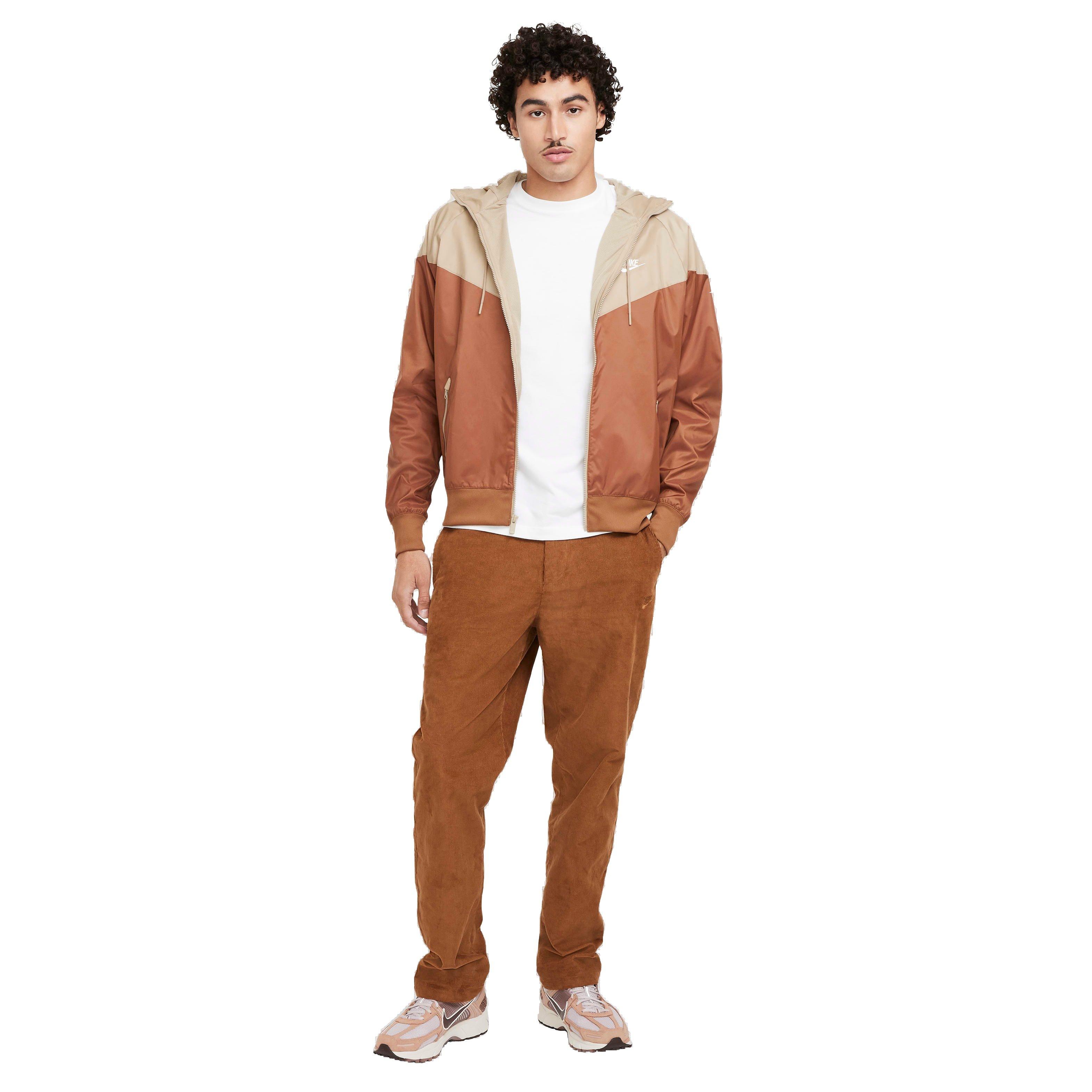 Nike Men's Sportswear Windrunner Hooded Jacket - LT BROWN Thumbnail View 8