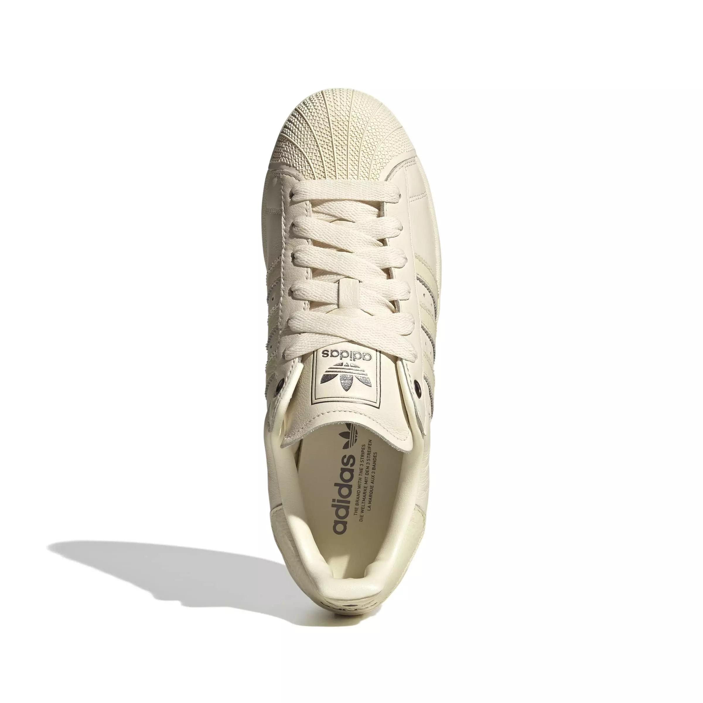 adidas Originals Superstar II "Cream White/Cream White/Iron Metallic" Men's Shoe - CREAM/CREAM/IRON
