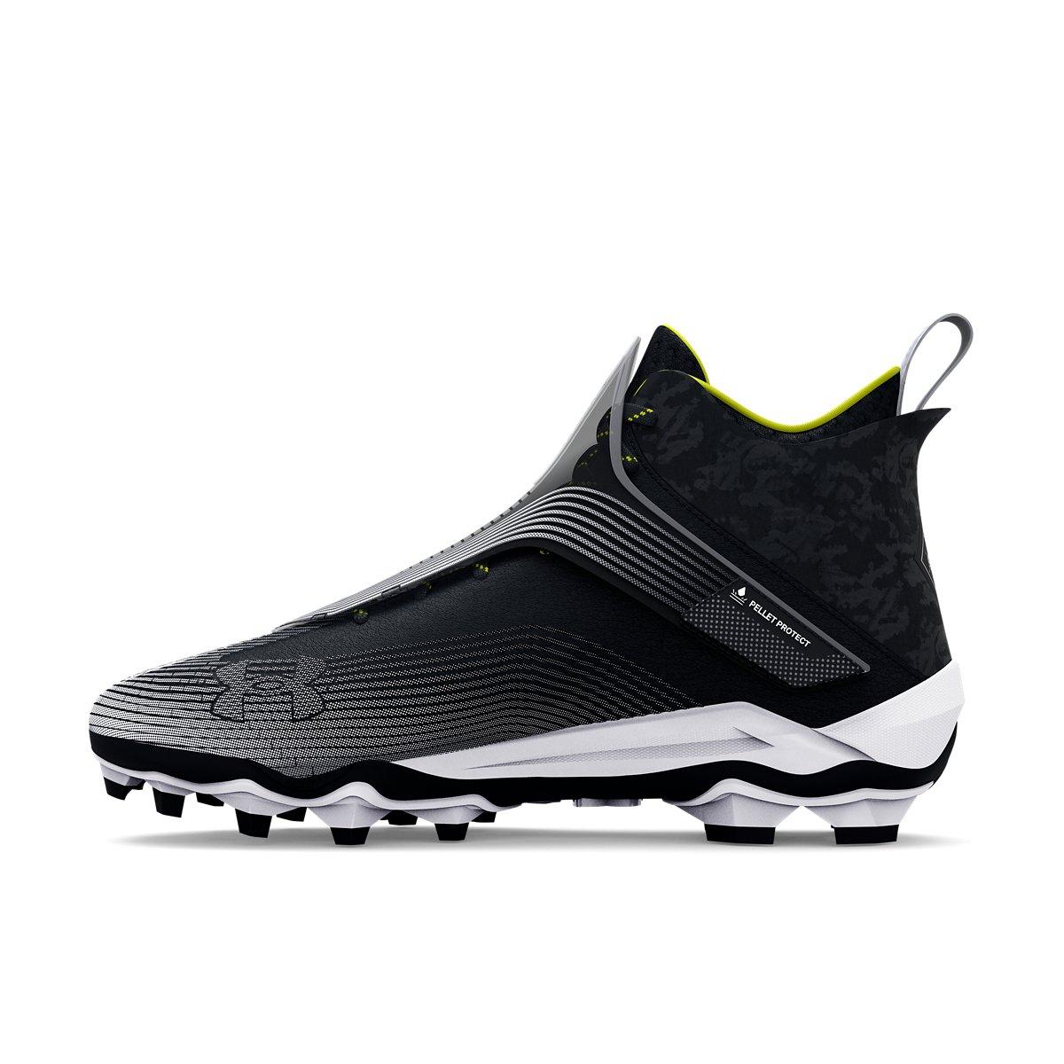 Under Armour Highlight Hammer MC "Black/White" Men's Football Cleat - BLACK/WHITE Thumbnail View 2