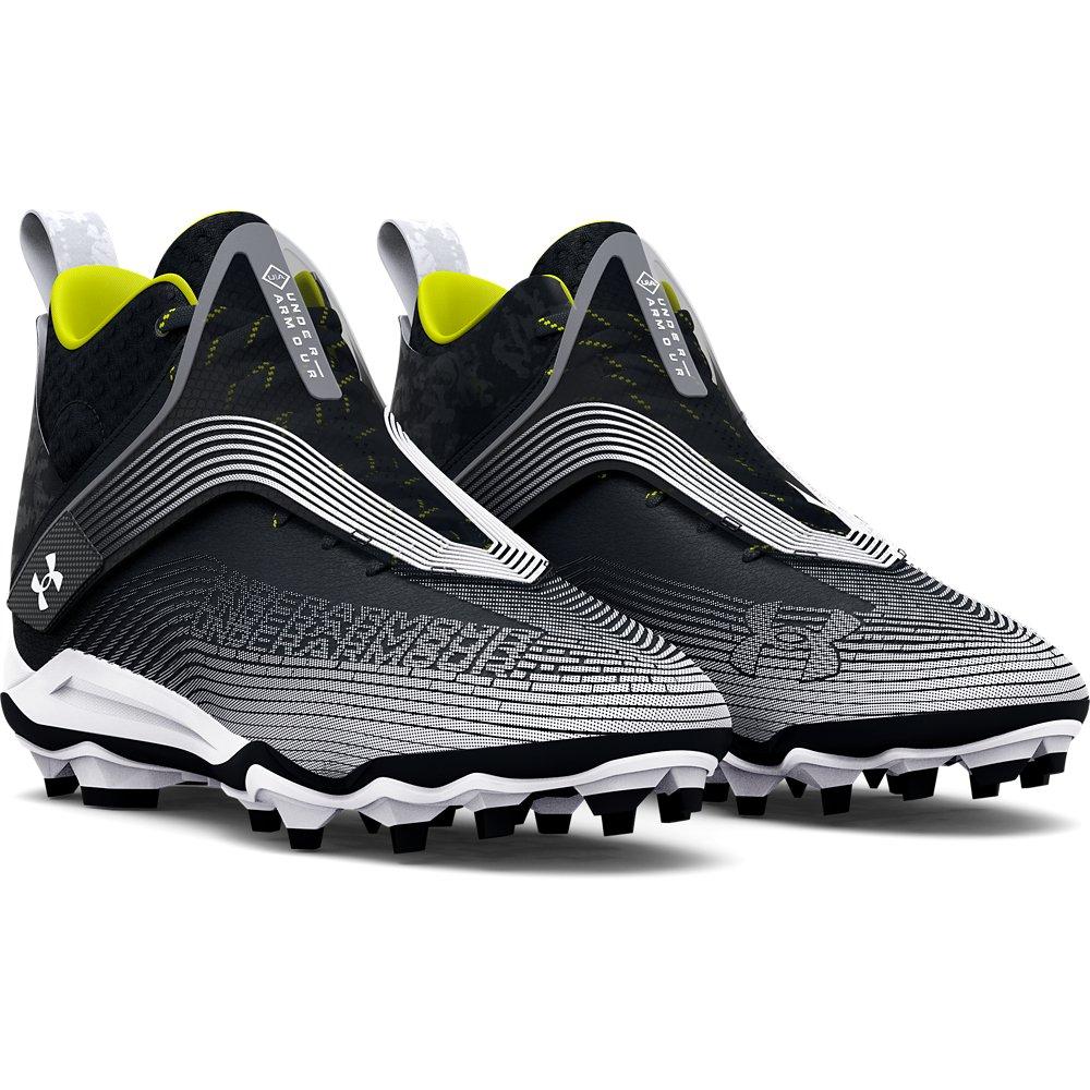 Under Armour Highlight Hammer MC "Black/White" Men's Football Cleat - BLACK/WHITE Thumbnail View 3