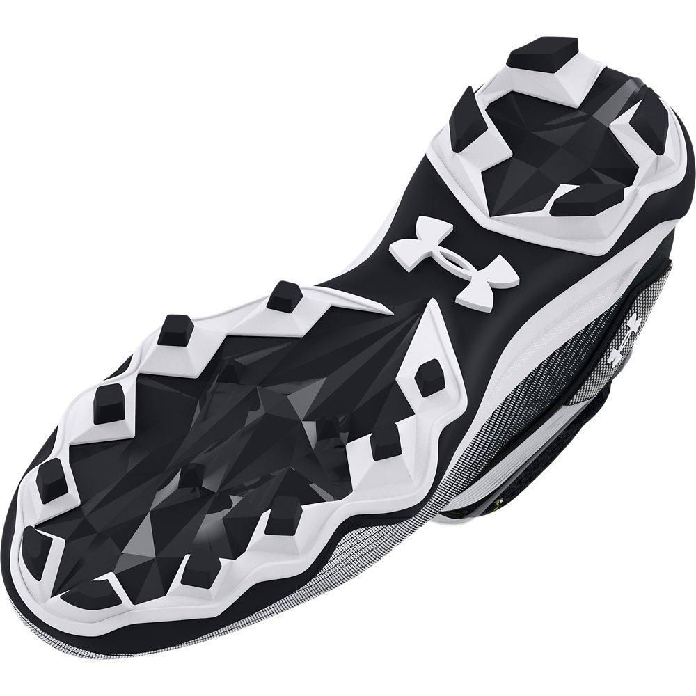Under Armour Highlight Hammer MC "Black/White" Men's Football Cleat - BLACK/WHITE Thumbnail View 4
