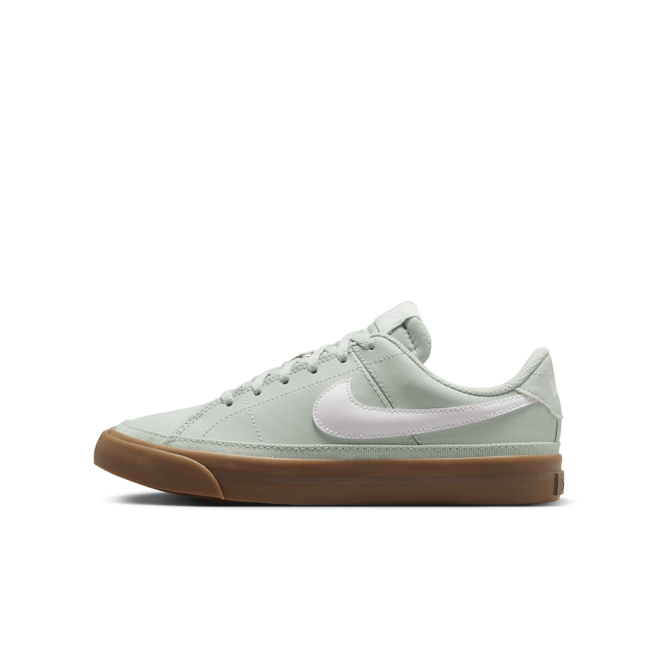 Nike Court Legacy Grade School Boys' "Light Silver/Gum Dark Brown/White" Shoe