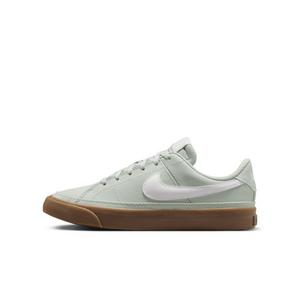 Nike Court Legacy "Light Silver/Gum Dark Brown/White" Grade School Boys' Shoe