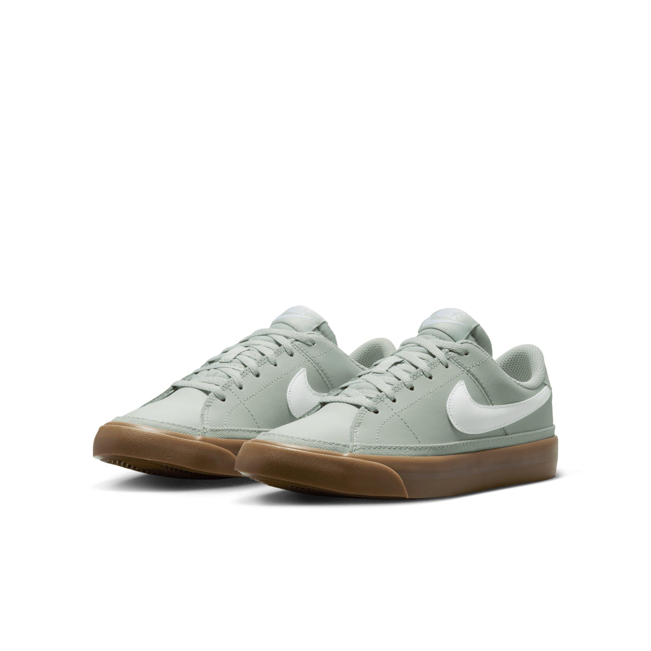Nike Court Legacy Grade School Boys' "Light Silver/Gum Dark Brown/White" Shoe