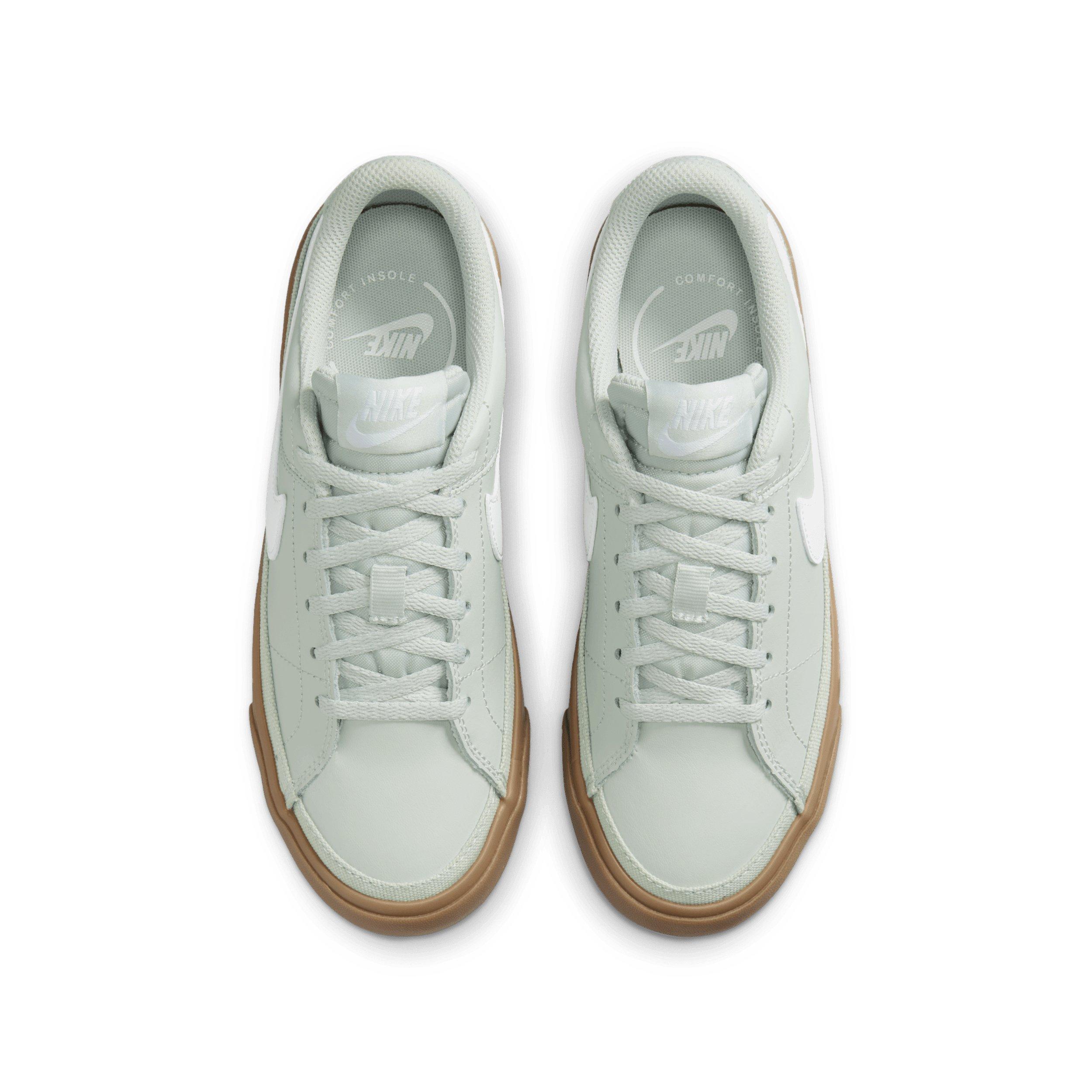 Nike Court Legacy Grade School Boys' "Light Silver/Gum Dark Brown/White" Shoe