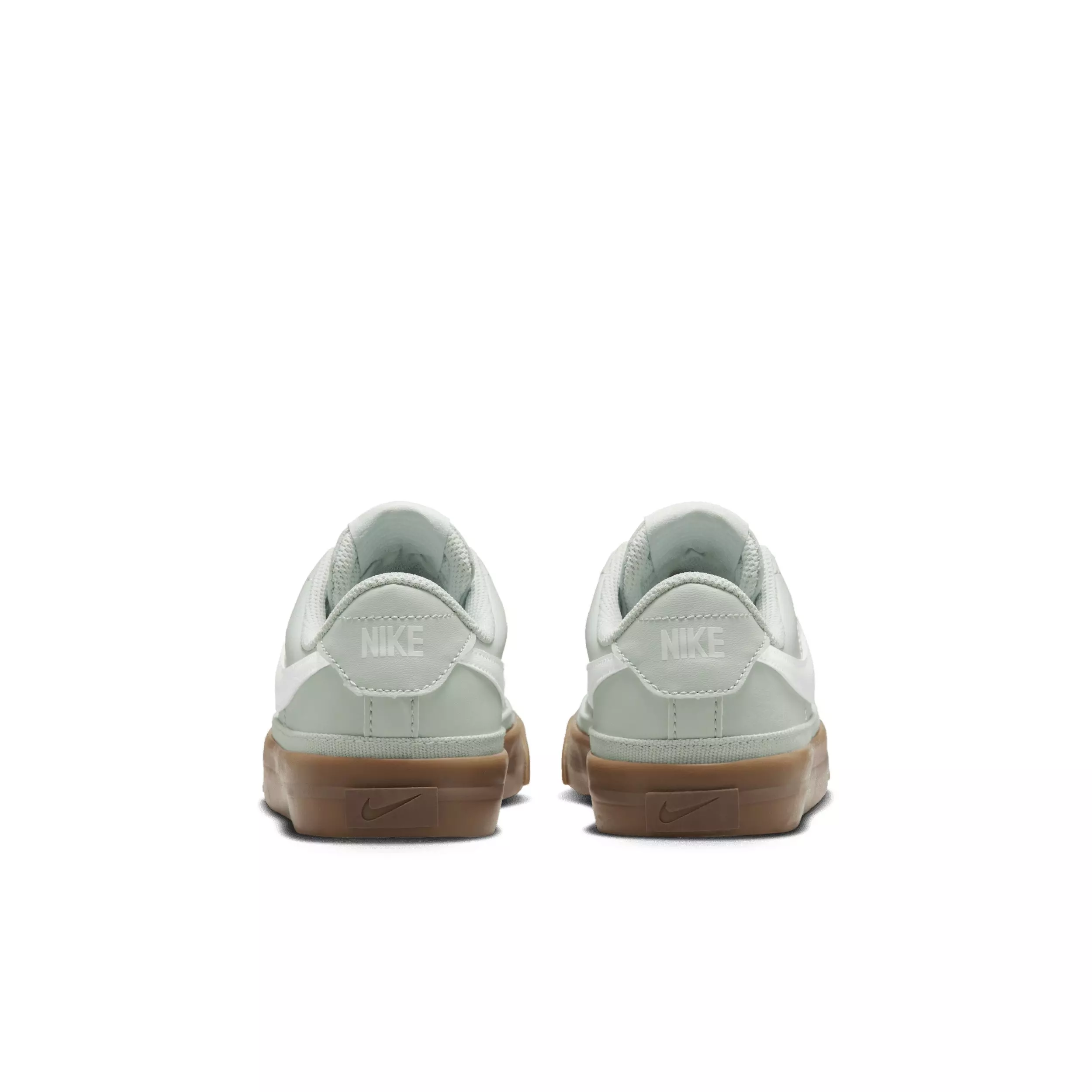 Nike Court Legacy "Light Silver/Gum Dark Brown/White" Grade School Boys' Shoe - LT SILVER/GUM DK BROWN/WHITE