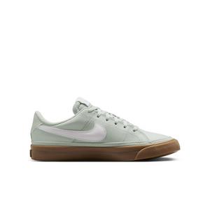 Nike Court Legacy "Light Silver/Gum Dark Brown/White" Grade School Boys' Shoe