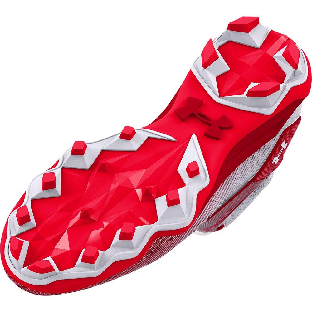 Under Armour Highlight Hammer MC "White/Red" Men's Football Cleat - WHITE/RED Thumbnail View 4