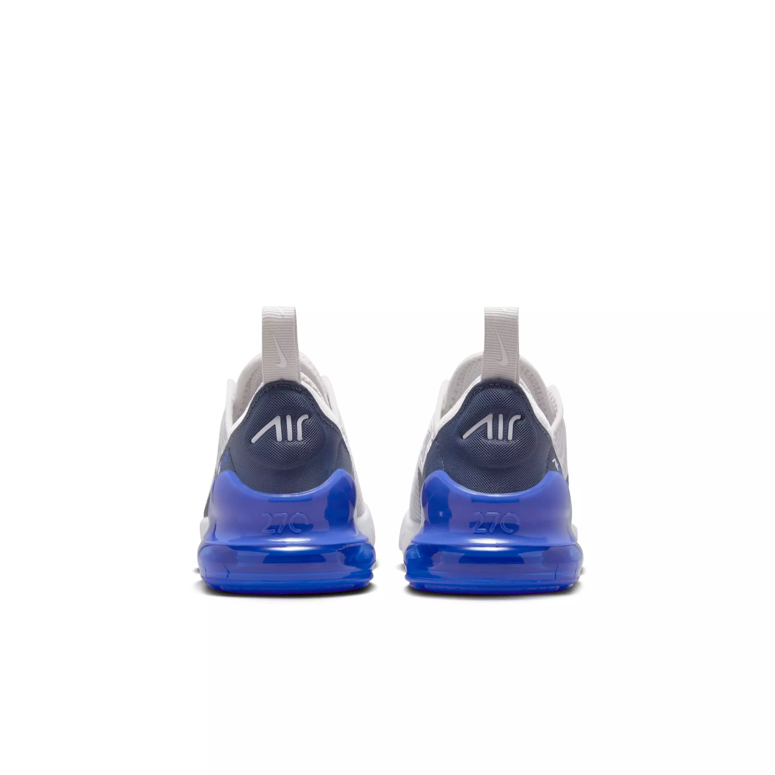 Nike Air Max 270 "Vast Grey/Hyper Royal/Thunder Blue/White" Preschool Boys' Shoe - GREY/ROYAL/BLUE/WHITE