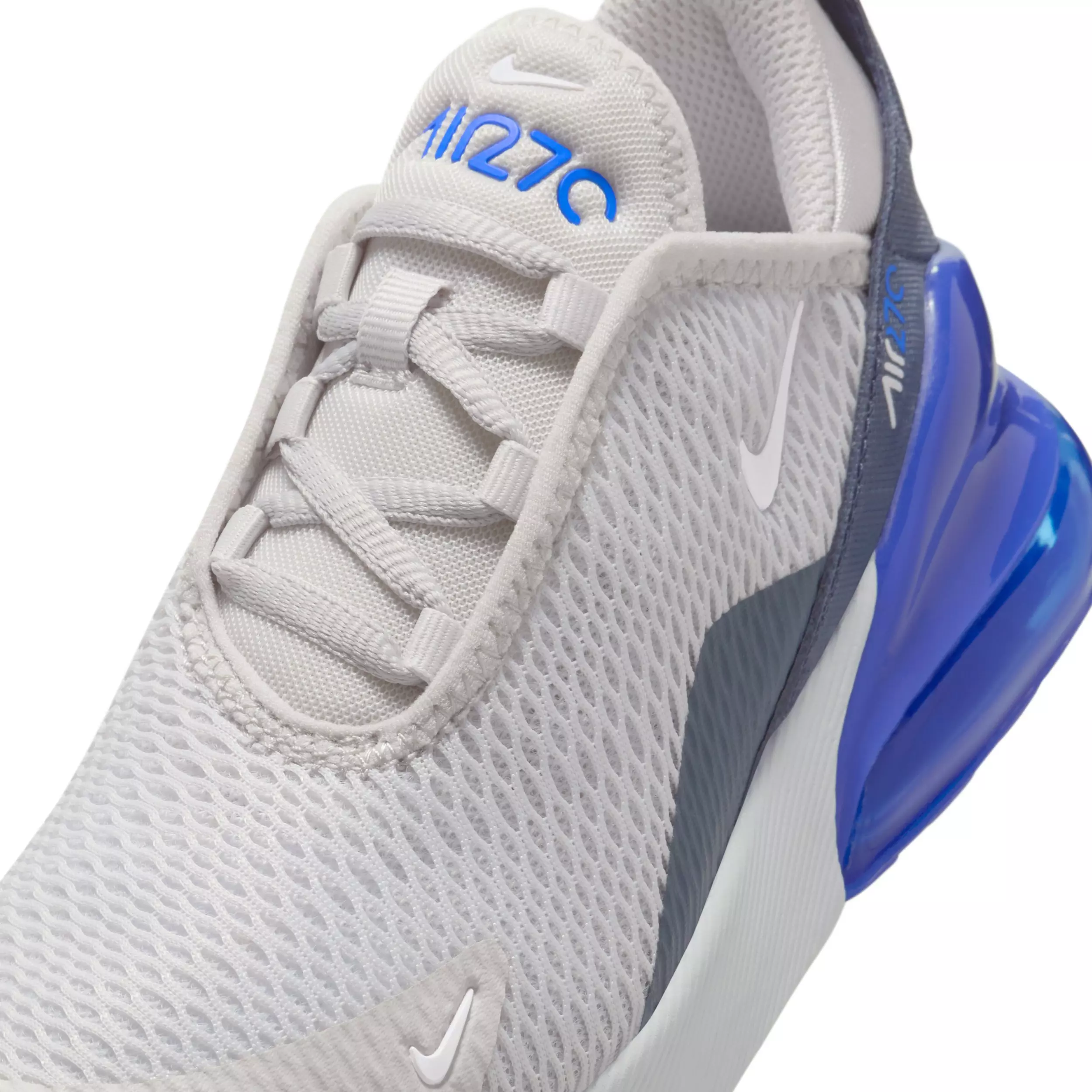 Nike Air Max 270 "Vast Grey/Hyper Royal/Thunder Blue/White" Preschool Boys' Shoe - GREY/ROYAL/BLUE/WHITE