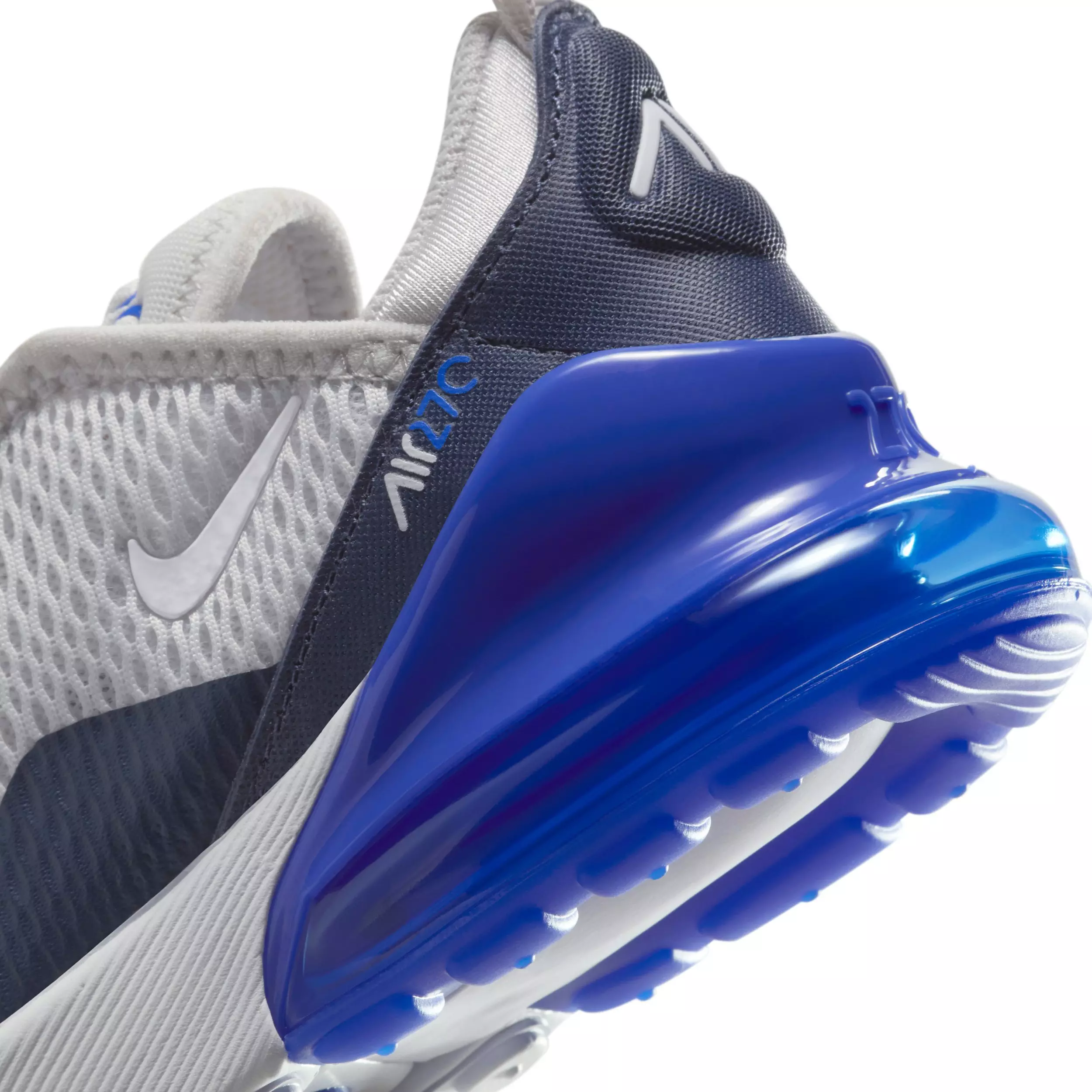 Nike Air Max 270 "Vast Grey/Hyper Royal/Thunder Blue/White" Preschool Boys' Shoe - GREY/ROYAL/BLUE/WHITE