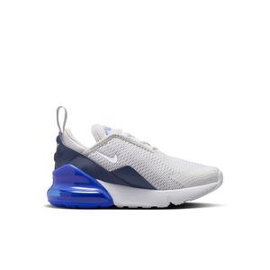 Nike Air Max 270 "Vast Grey/Hyper Royal/Thunder Blue/White" Preschool Boys' Shoe