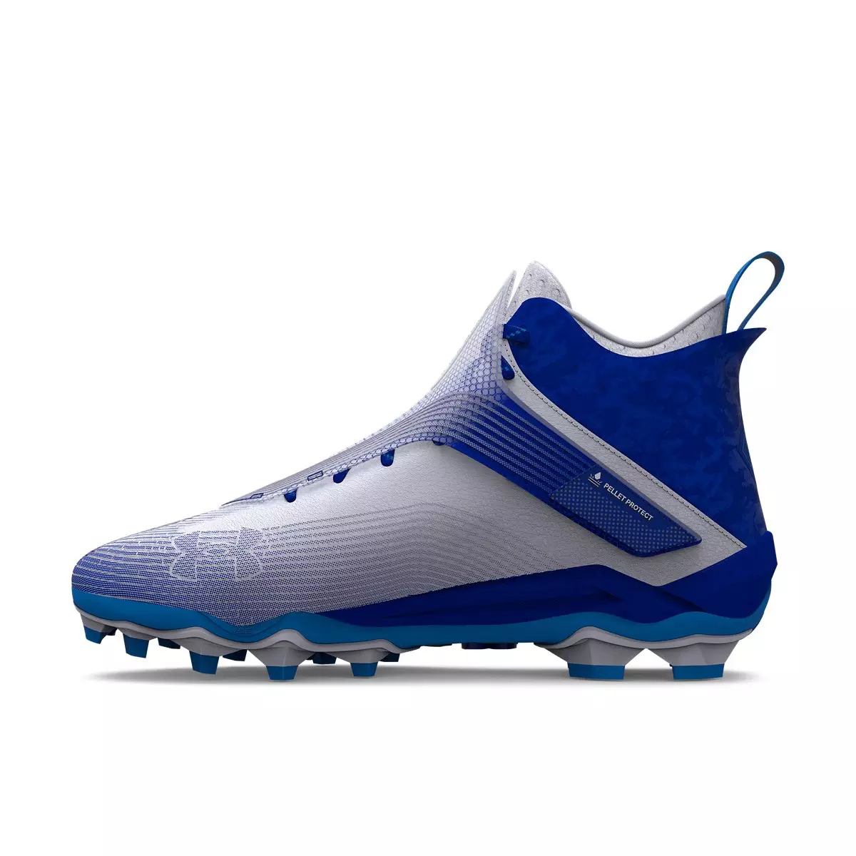 Under Armour Highlight Hammer MC "White/Royal" Men's Football Cleat - WHITE/ROYAL