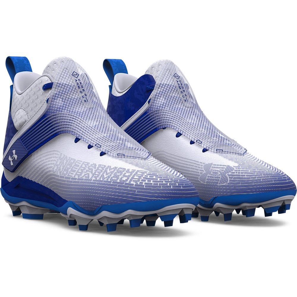 Under Armour Highlight Hammer MC "White/Royal" Men's Football Cleat - WHITE/ROYAL Thumbnail View 3
