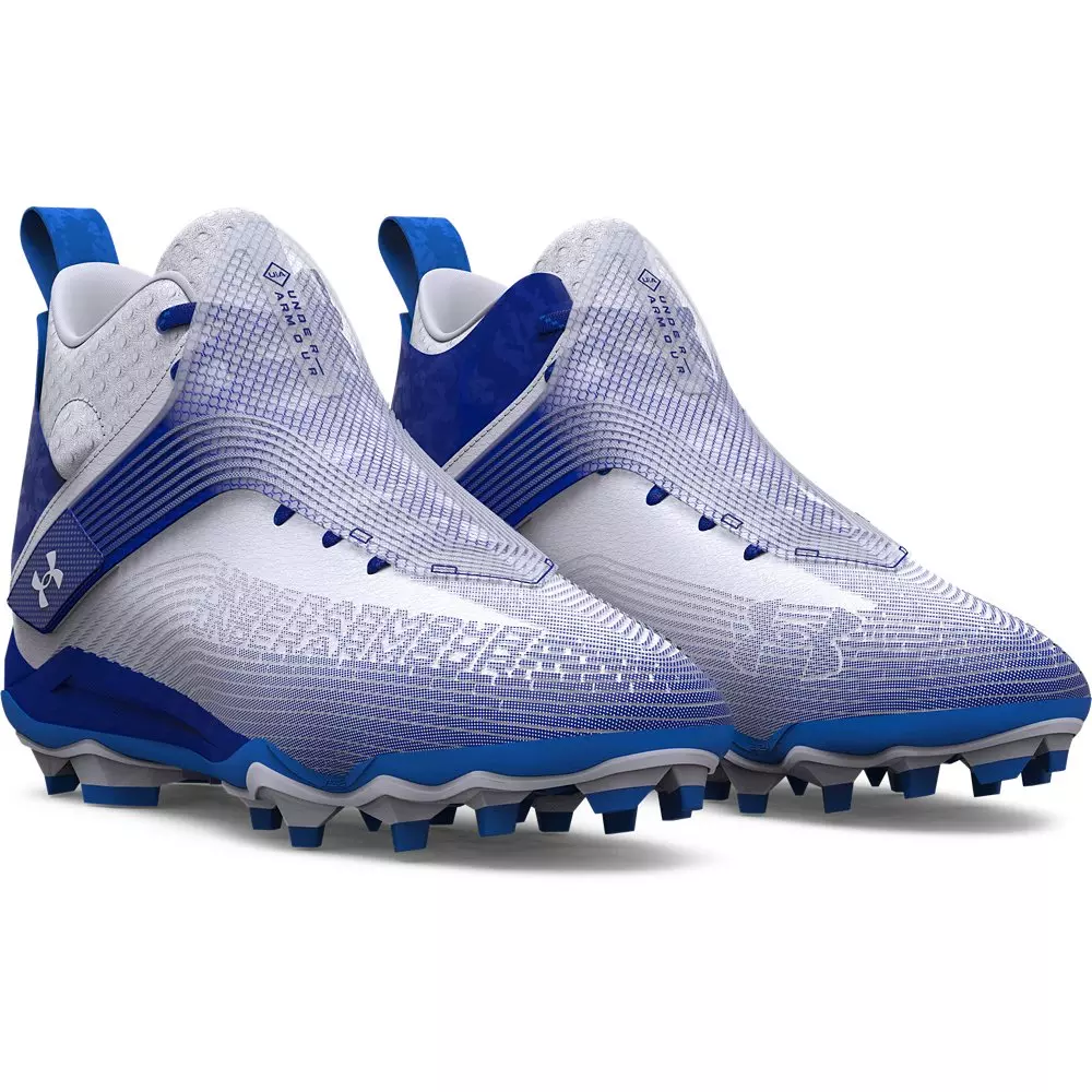 Under Armour Highlight Hammer MC "White/Royal" Men's Football Cleat - WHITE/ROYAL